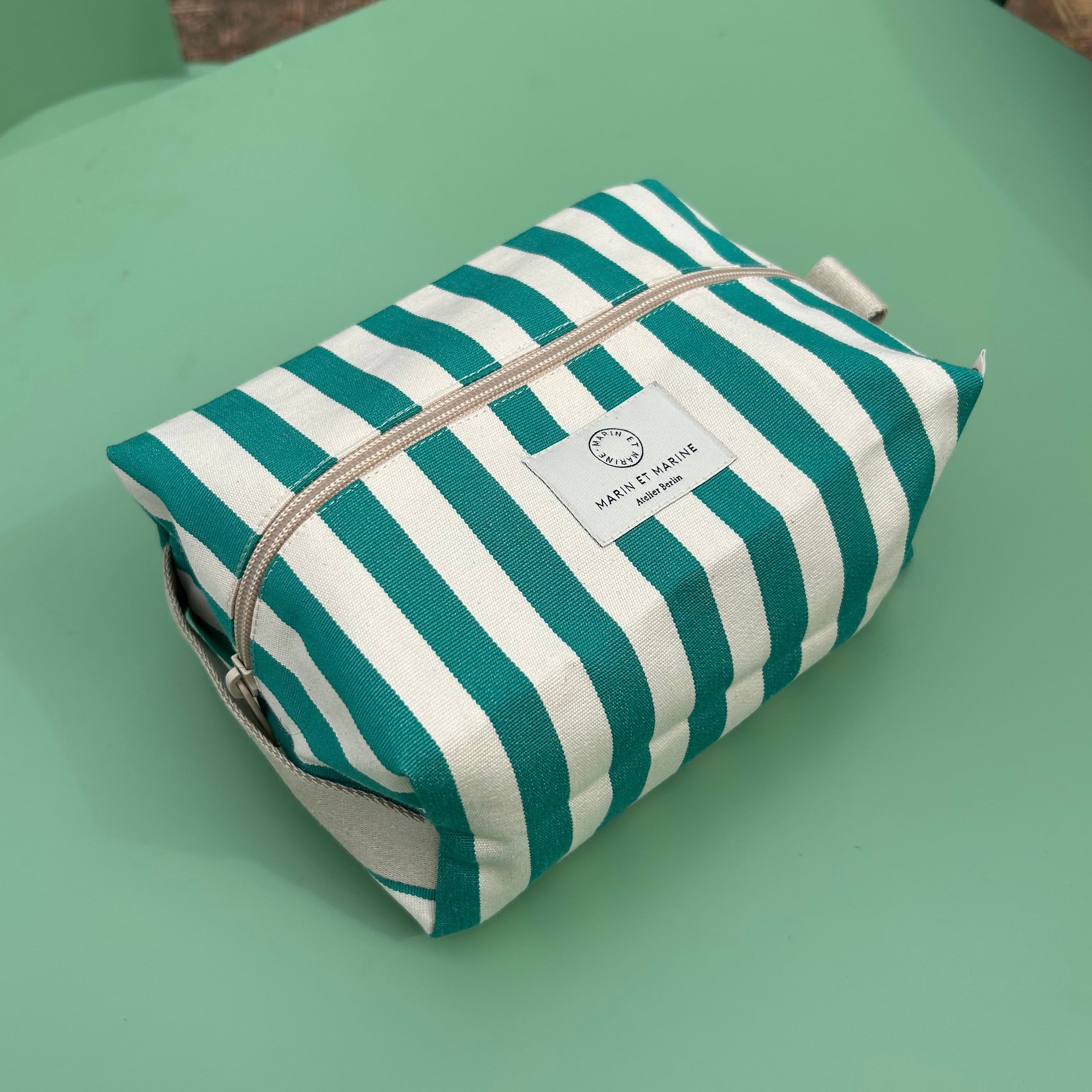 Pouch Vacances Streifen Menthe