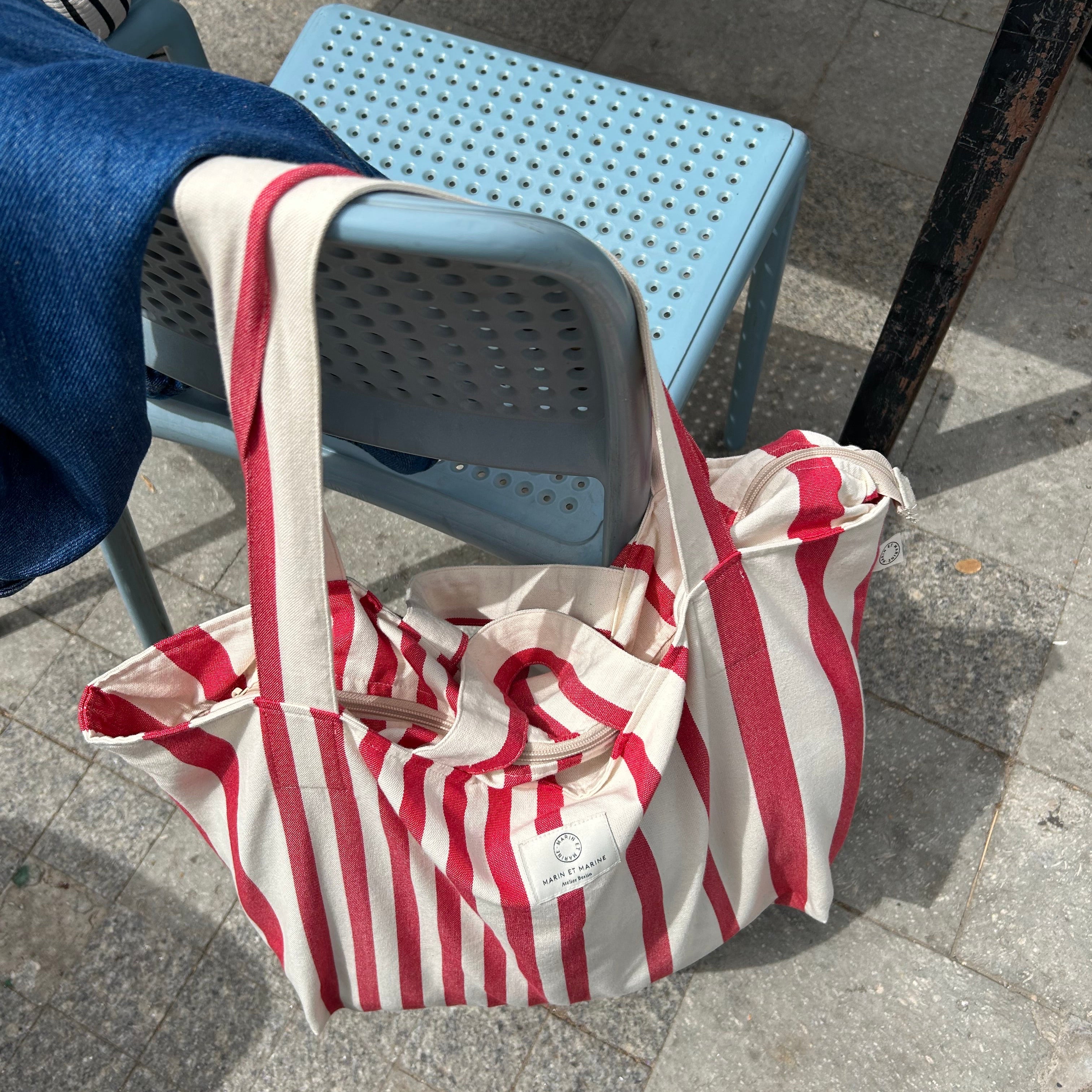 Soleil Shopper Streifen Rouge
