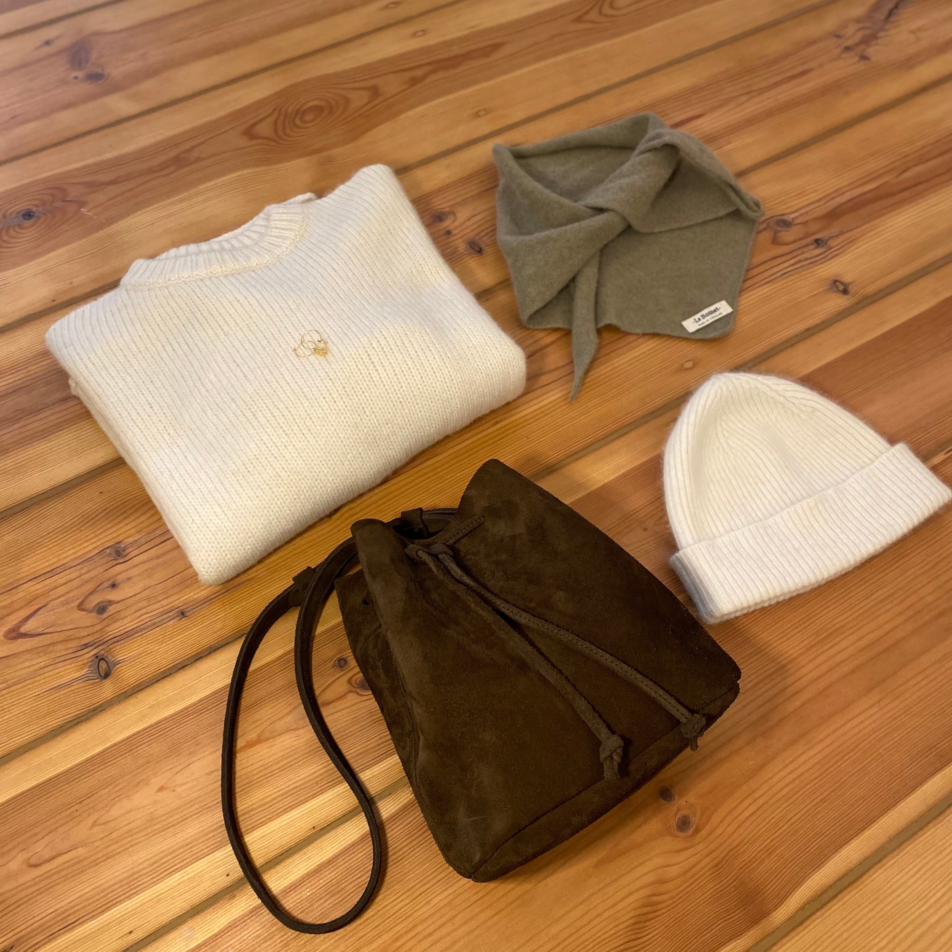 Bucket Bag Suede Chocolat