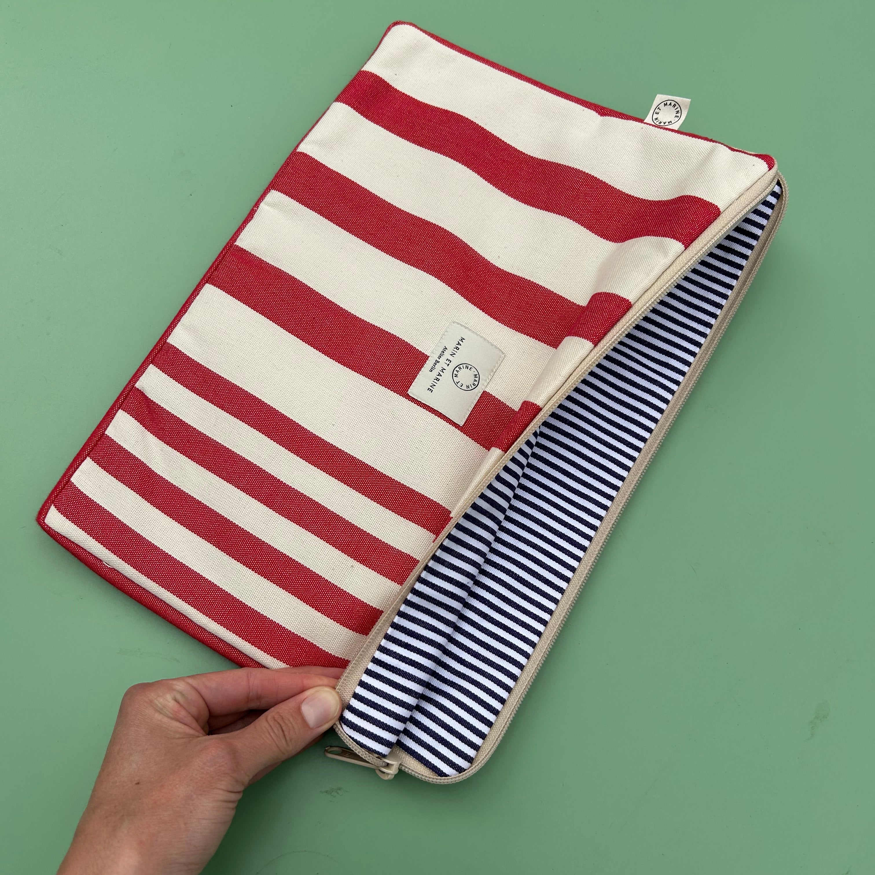 Laptop Case Étui Streifen Rouge