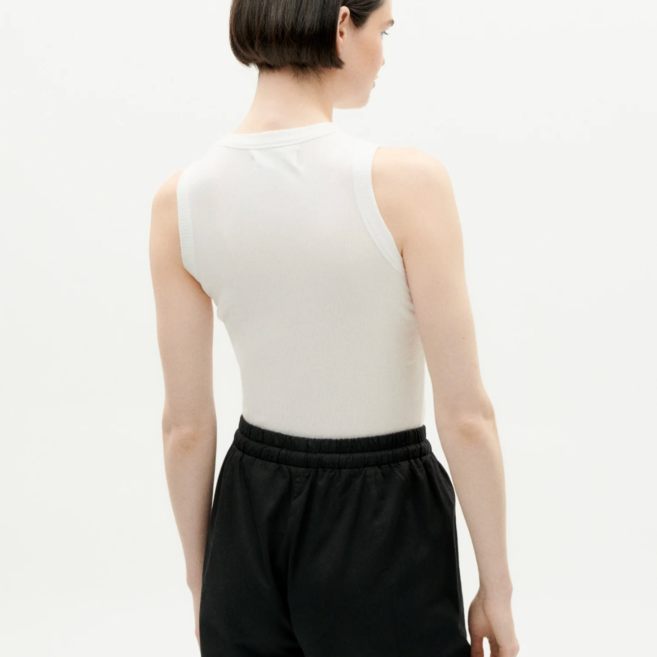 THINKING MU Juliette Tank Top White