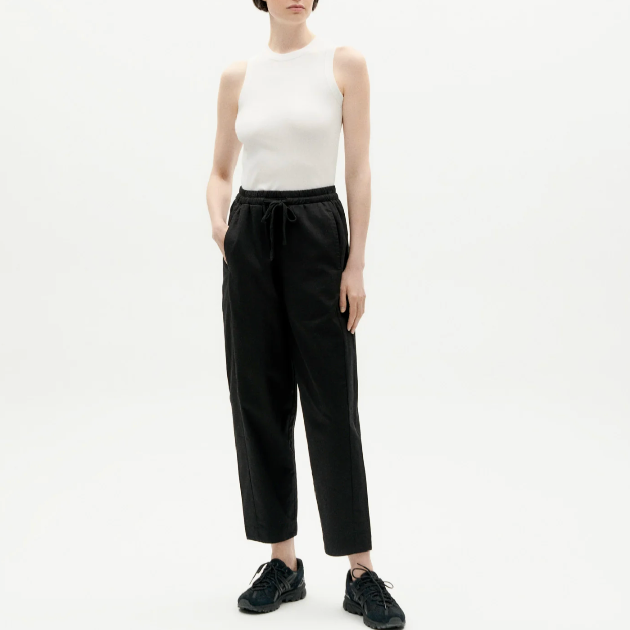 THINKING MU Juliette Tank Top White