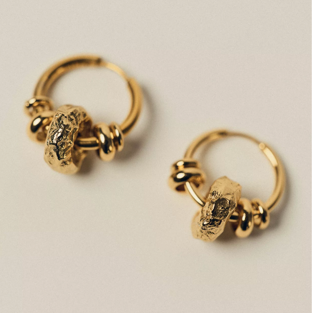 Sessun Leelo Doré Hoop Earrings