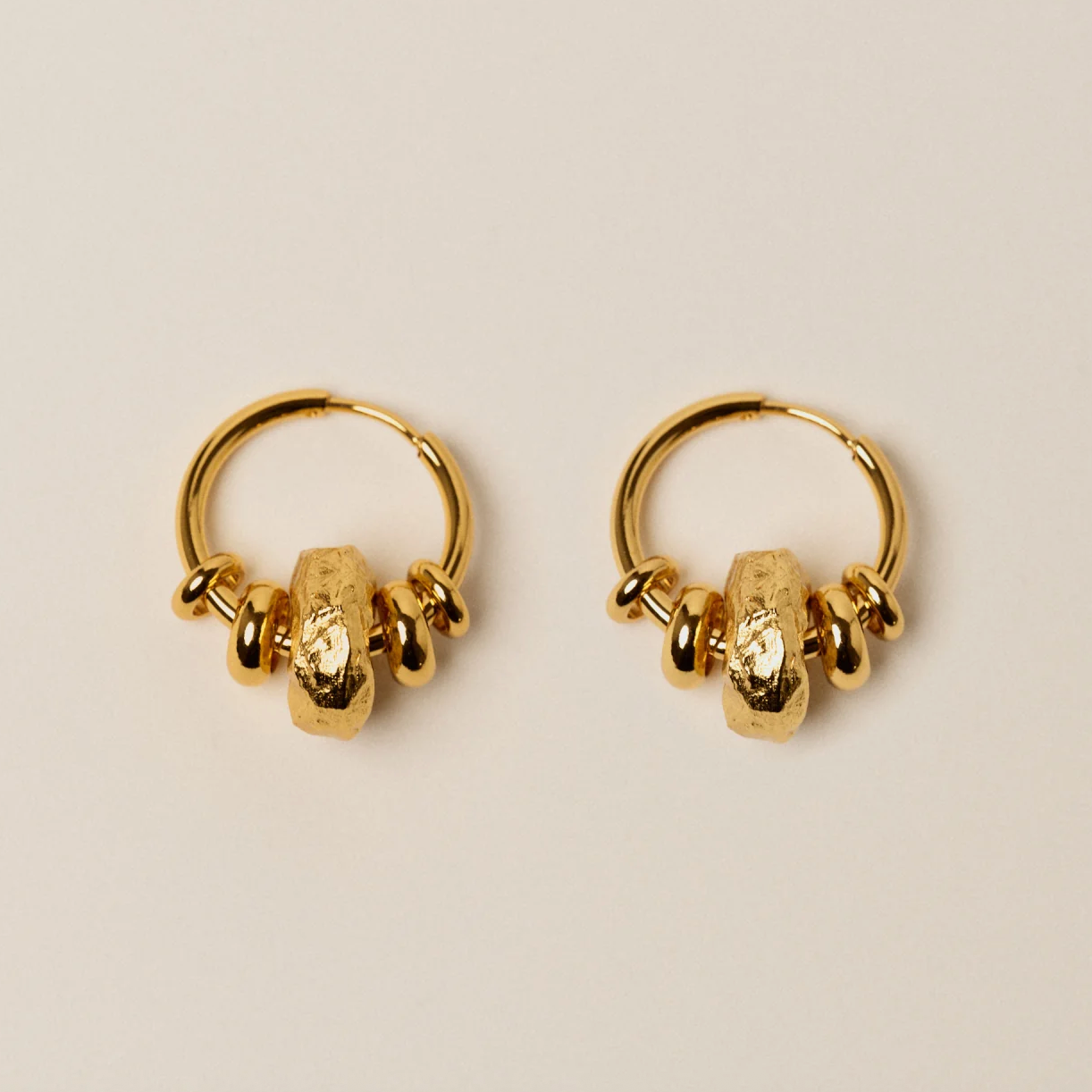 Sessun Leelo Doré Hoop Earrings