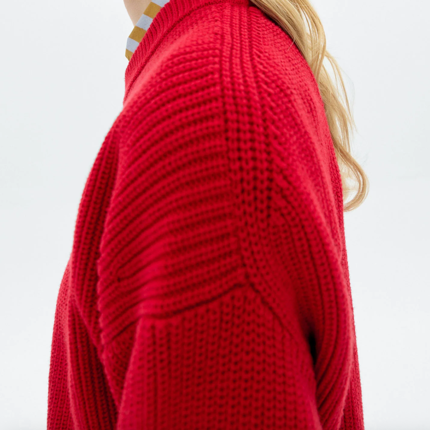 THINKING MU Roter Strickpullover Carmen