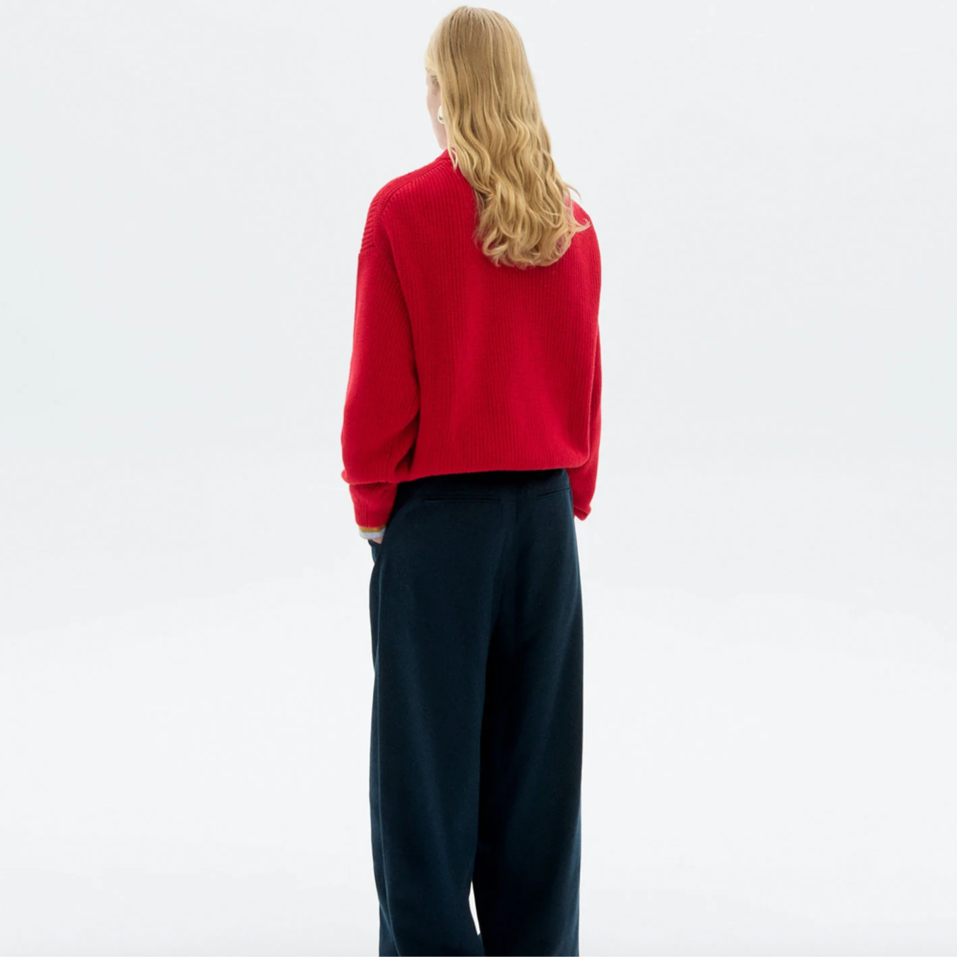 THINKING MU Roter Strickpullover Carmen