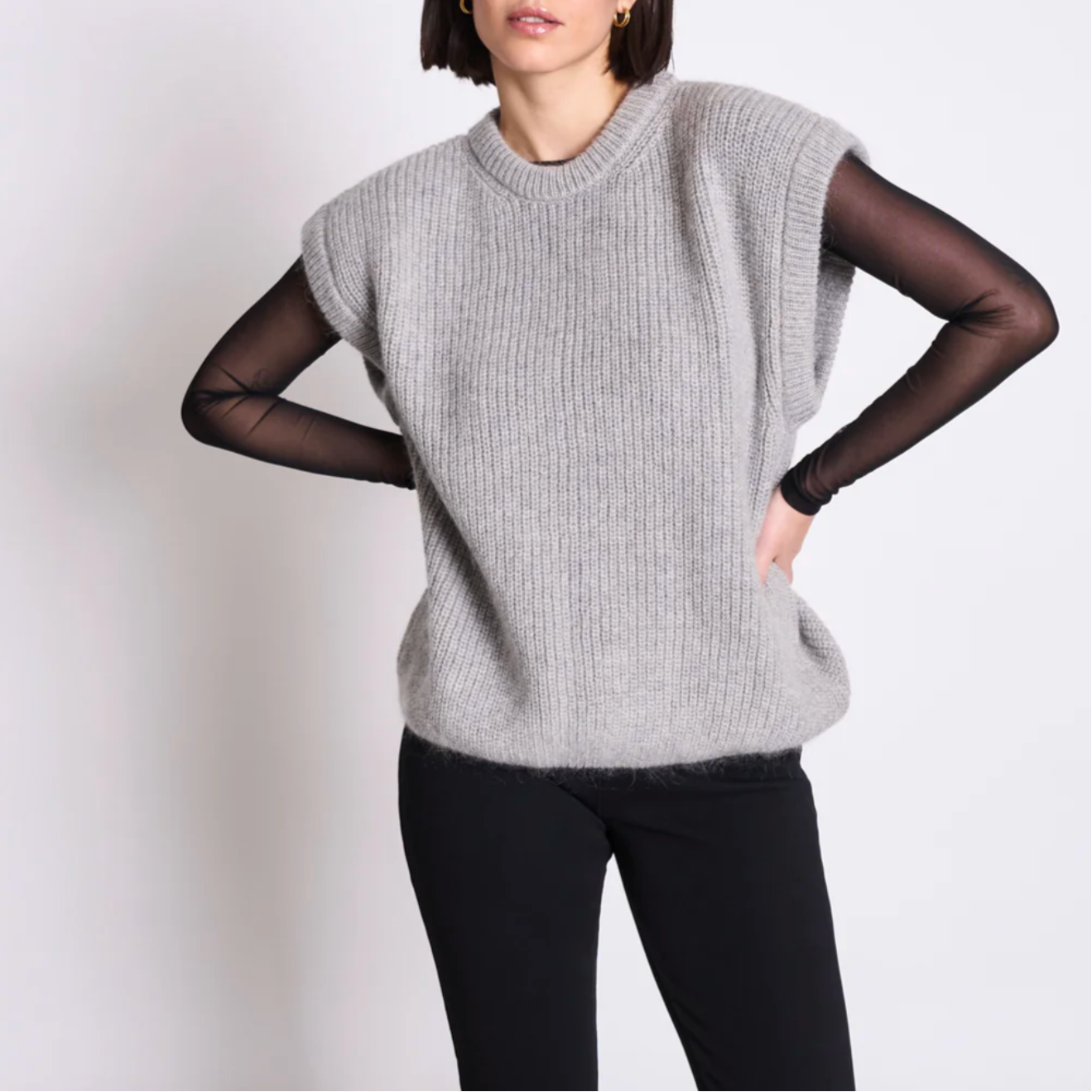 JANN JUNE Oversized wool cardigan Tinco