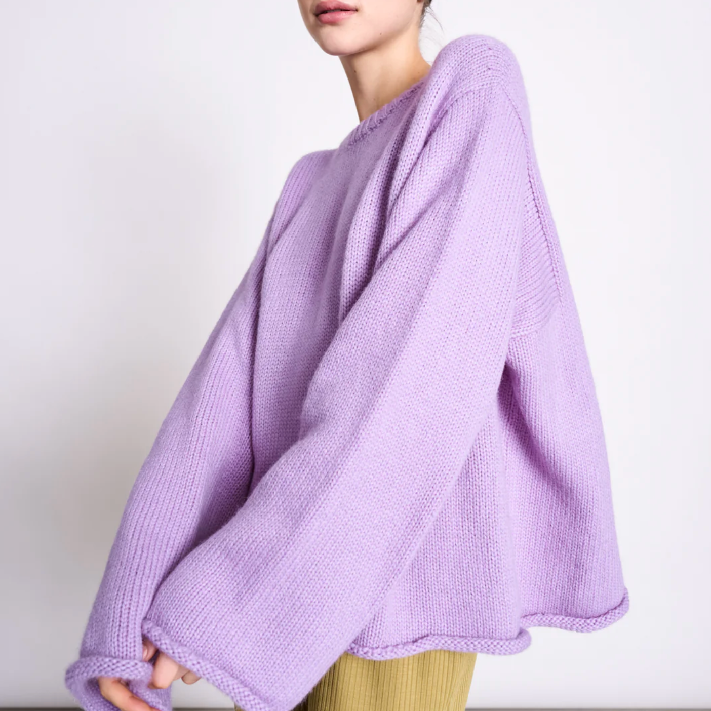JANN JUNE Pullover WOOLY SONA Lavender