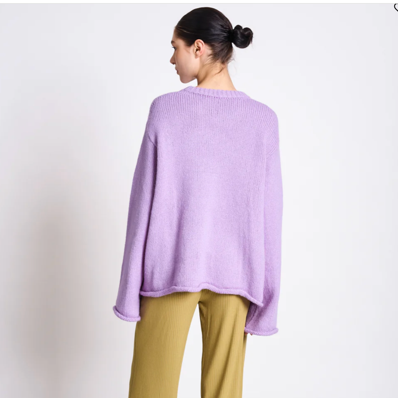 JANN JUNE Pullover WOOLY SONA Lavender
