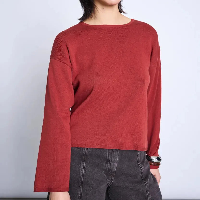 JANN JUNE Pullover Williamsburg Mid Red