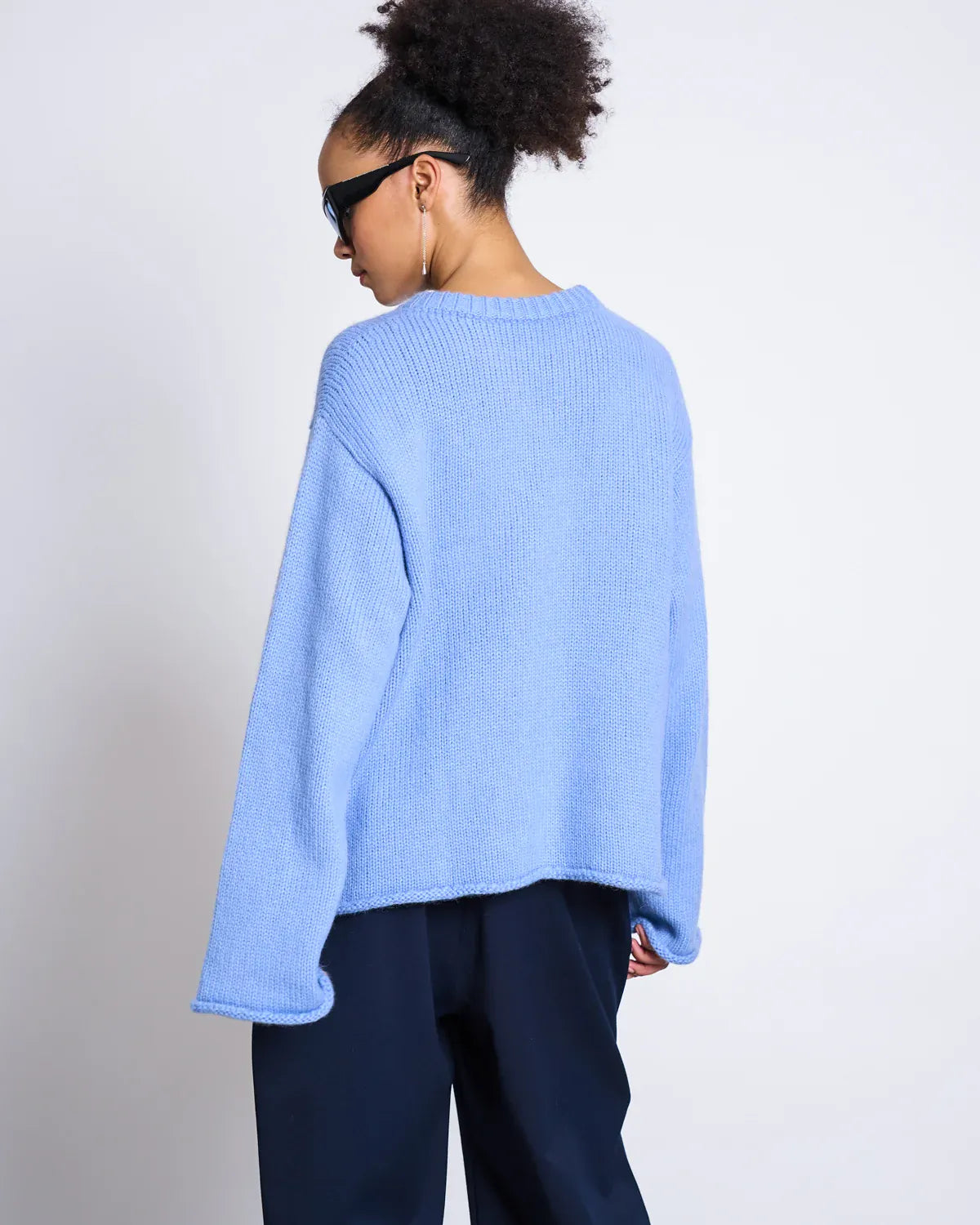 JAN 'N JUNE JANN JUNE Pullover Wooly Sona Mid Blue JANN JUNE Pullover Wooly Sona Mid Blue JAN 'N JUNE