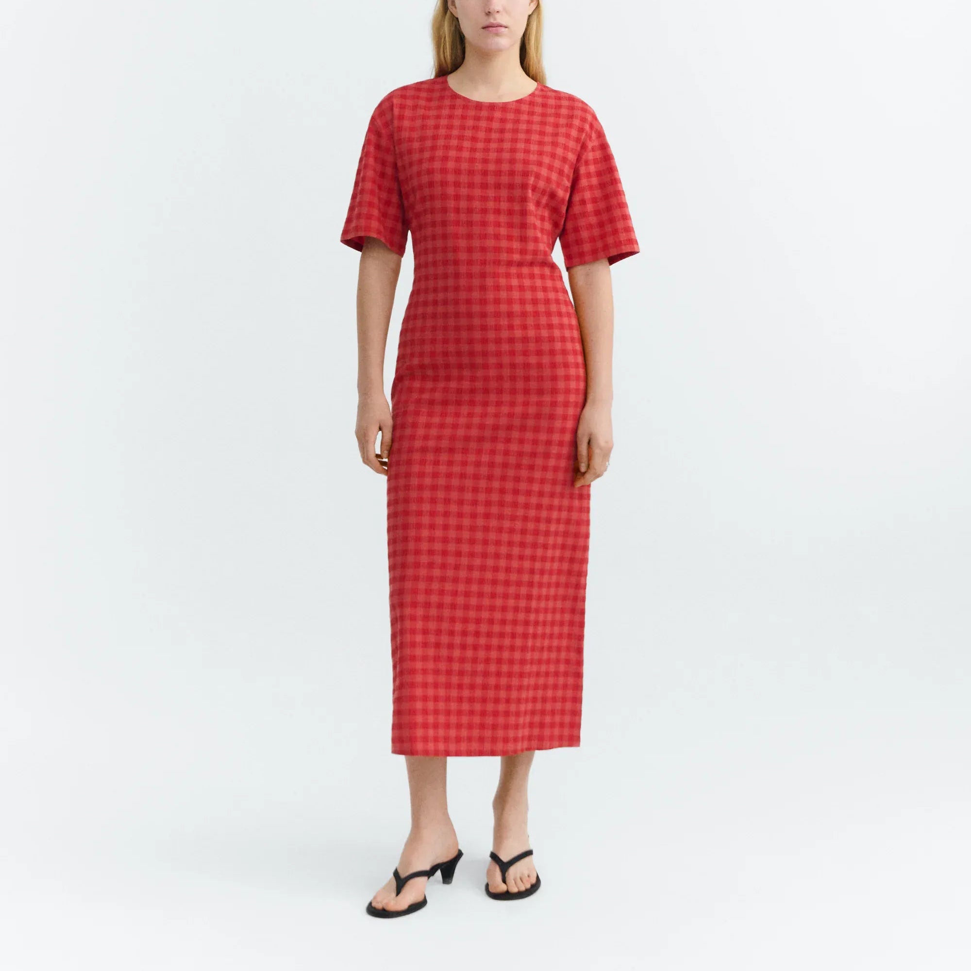 THINKING MU Red China Dress