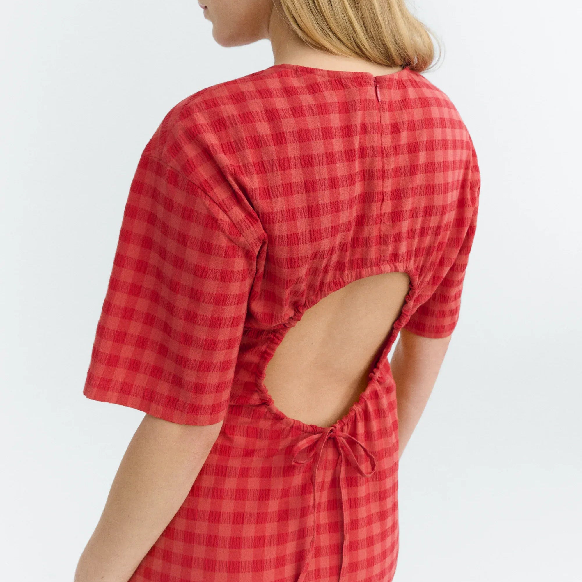 THINKING MU Red China Dress