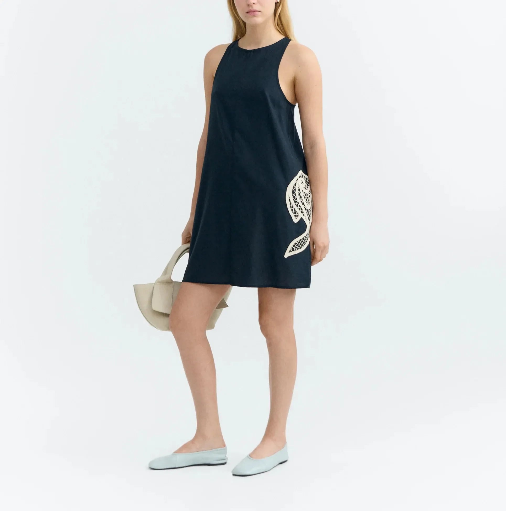 Thinking Mu THINKING MU Kleid Aniela Navy Fish THINKING MU Kleid Aniela Navy Fish