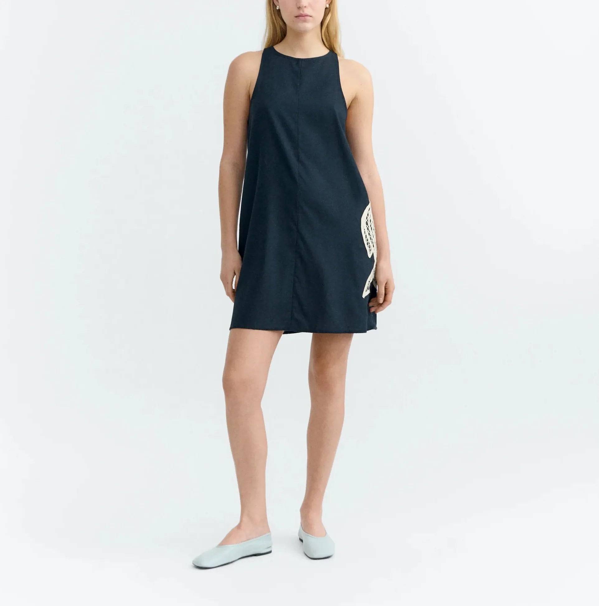 Thinking Mu THINKING MU Kleid Aniela Navy Fish THINKING MU Kleid Aniela Navy Fish