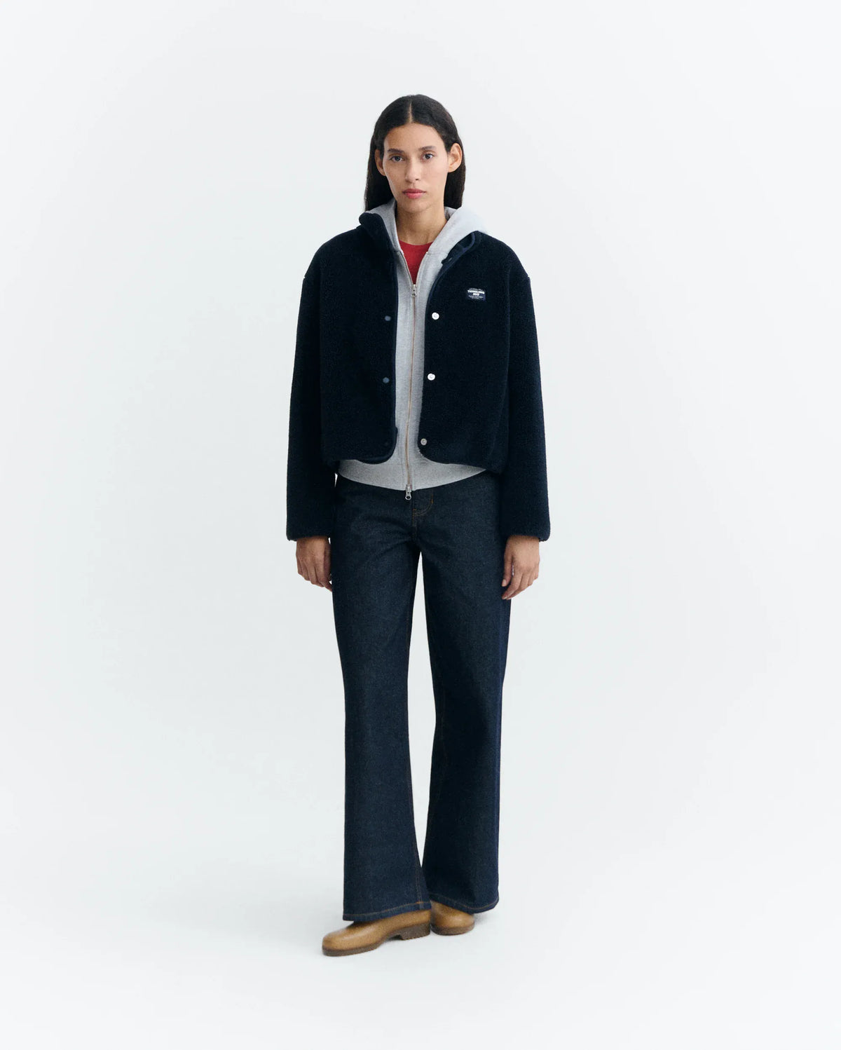Thinking Mu THINKING MU Dark Navy Fleecejacke Kourtney THINKING MU Dark Navy Fleecejacke Kourtney