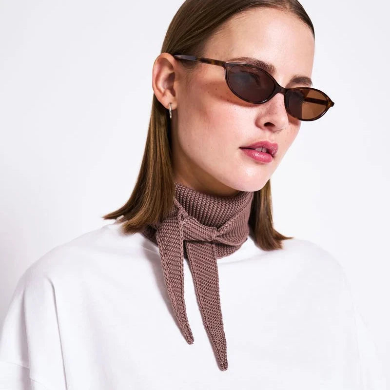 JAN 'N JUNE JAN 'N JUNE JANN JUNE COTTON KNIT SCARF LEAENA CLAY