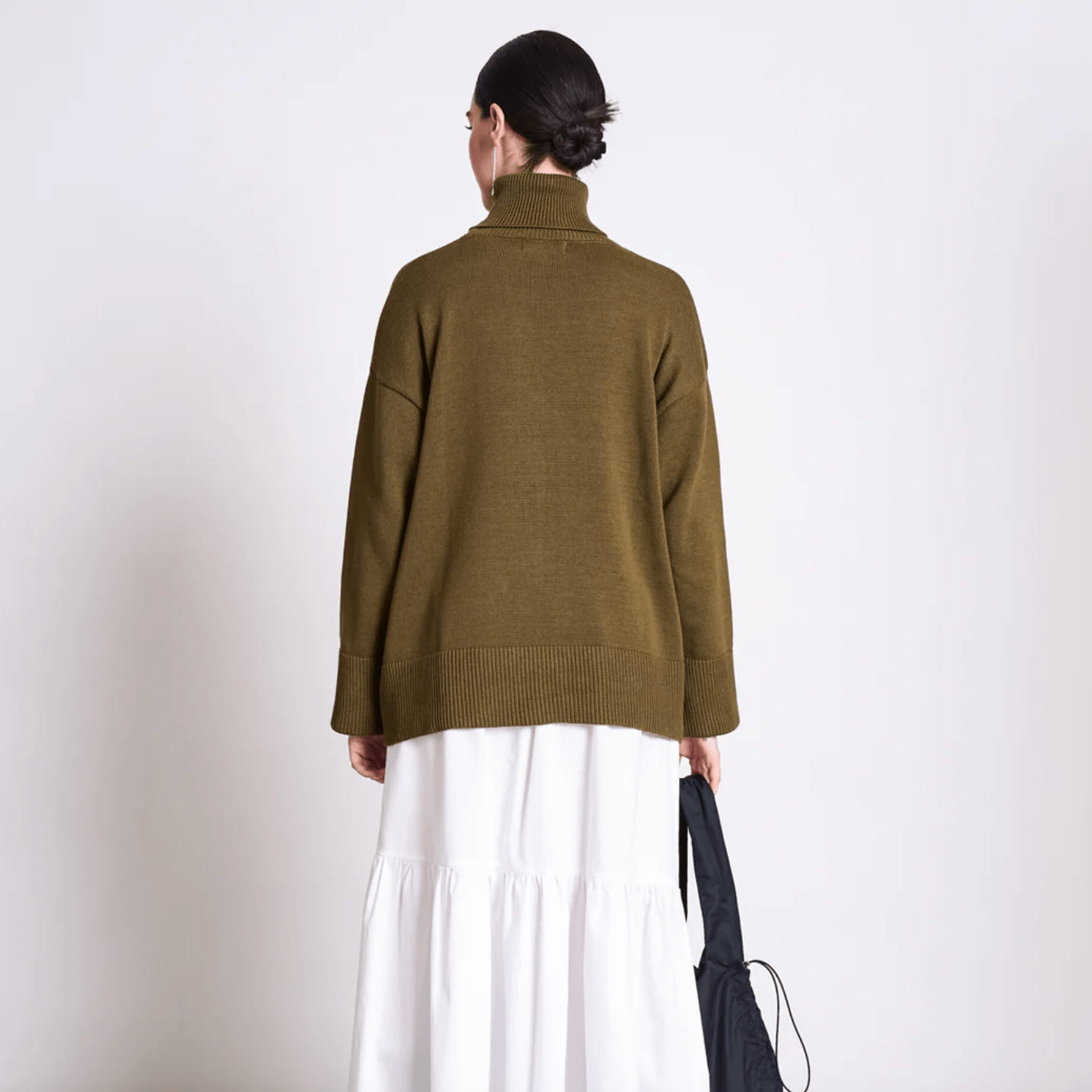 JAN 'N JUNE JAN 'N JUNE JANN JUNE Mua Woody Olive Rollkragenpullover