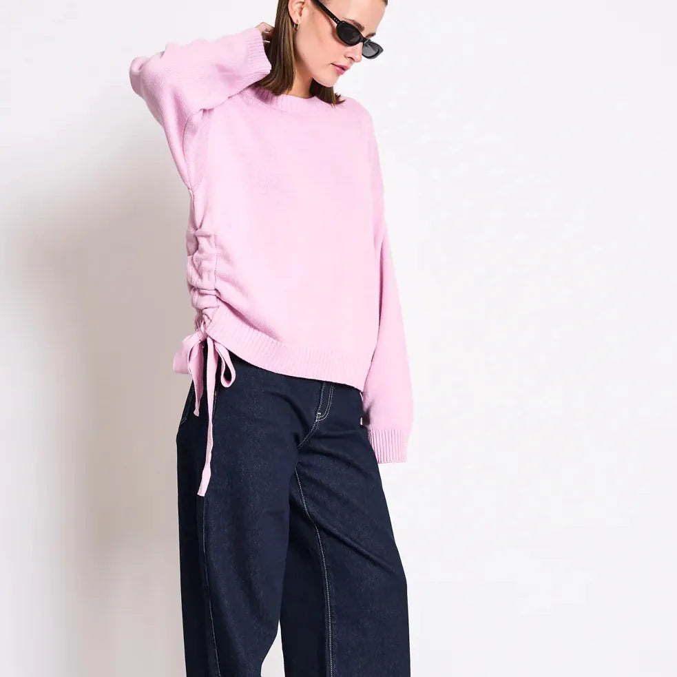 JAN 'N JUNE JAN 'N JUNE JANN JUNE Tie Sweater CAPER light orchid