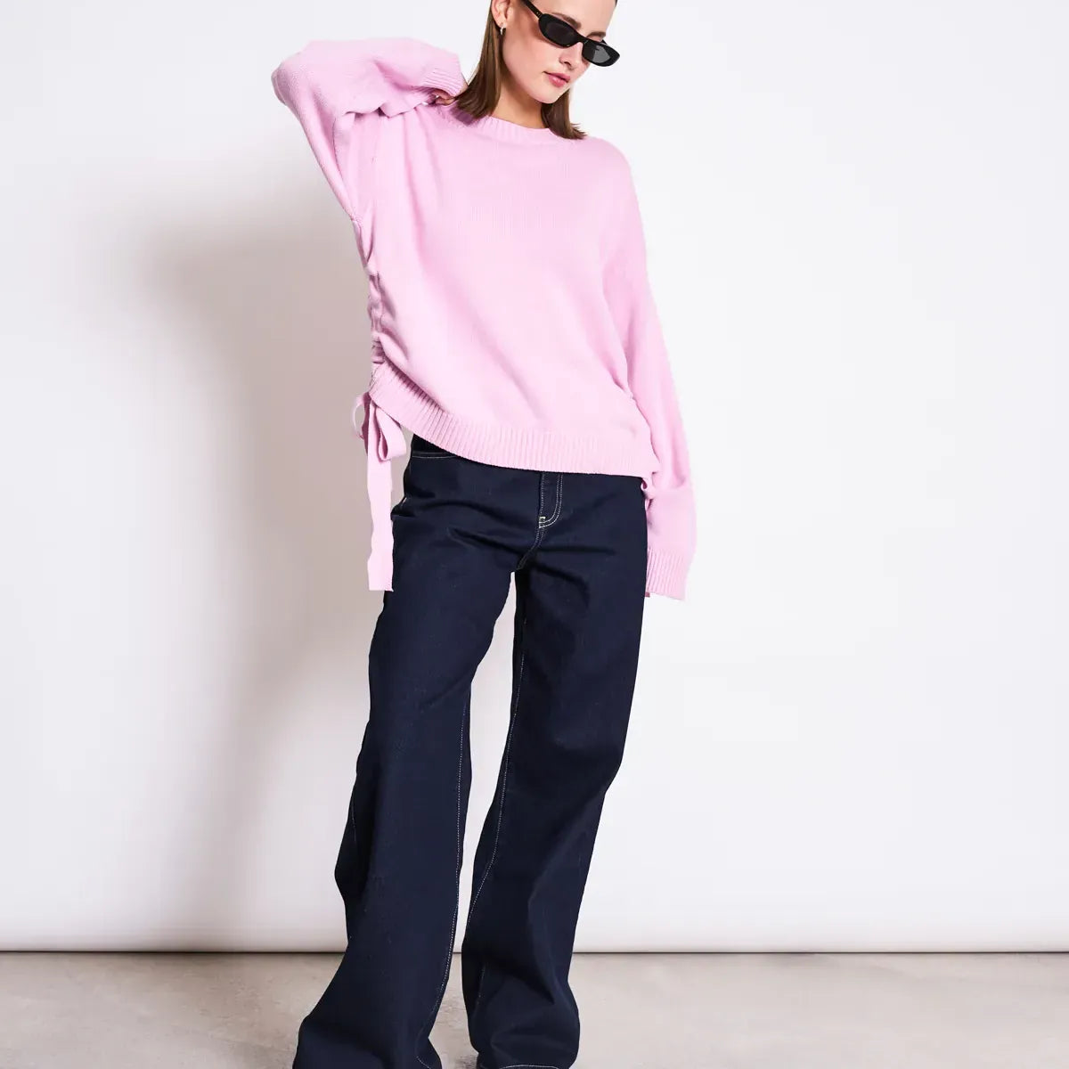 JAN 'N JUNE JAN 'N JUNE JANN JUNE Tie Sweater CAPER light orchid