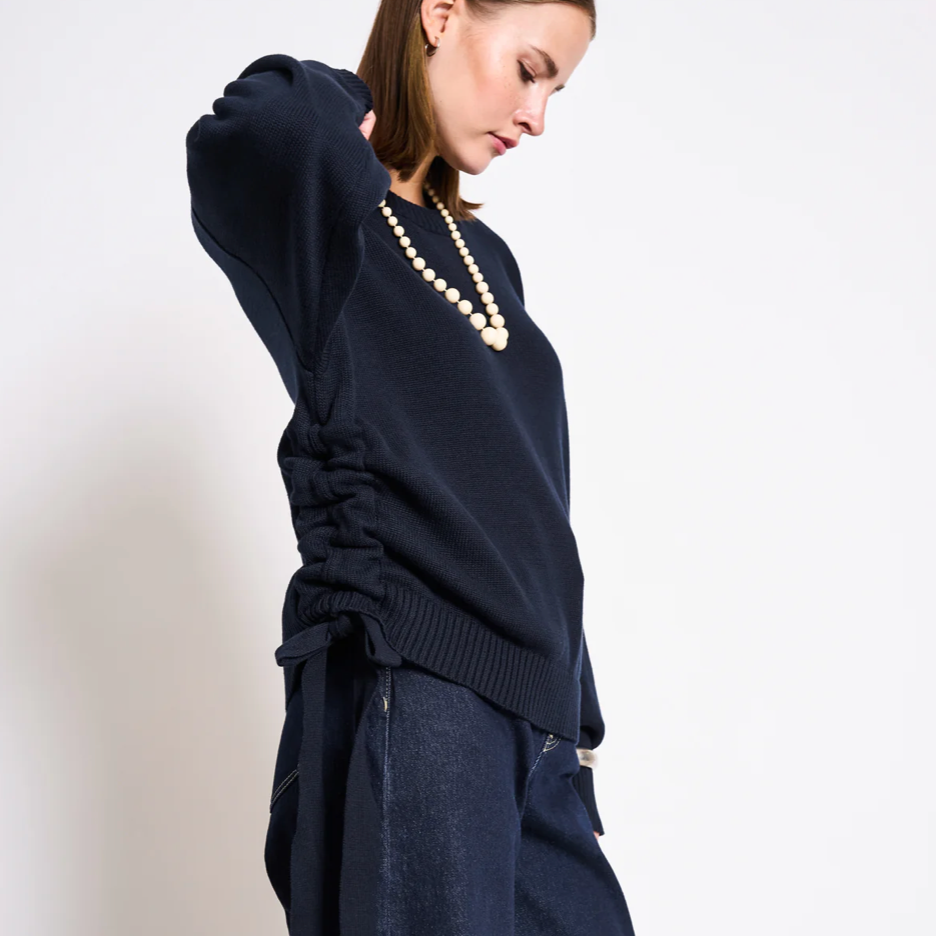 JAN 'N JUNE JAN 'N JUNE JANN JUNE Tie Sweater Caper Nightfall