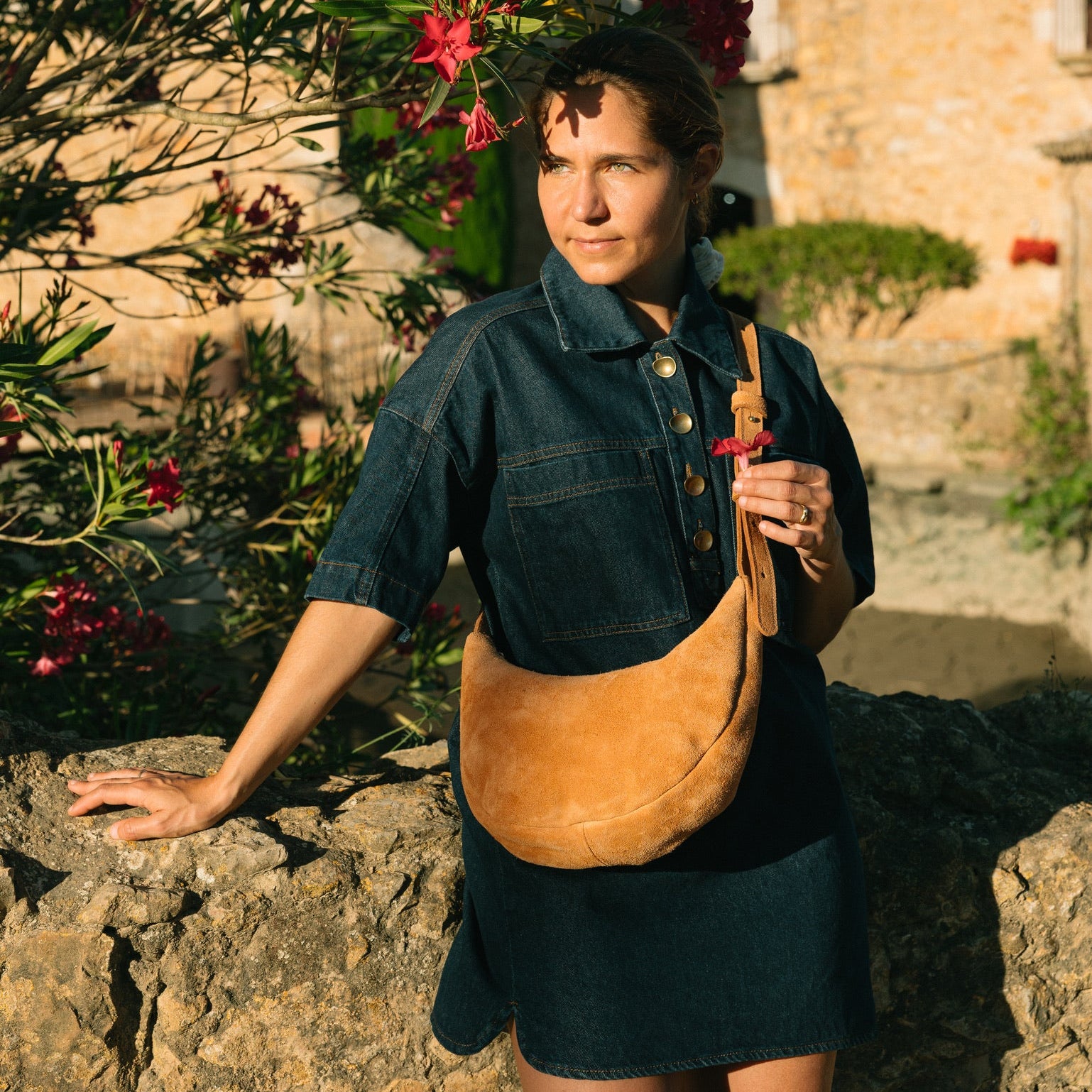 Lune Bag Suede Caramel