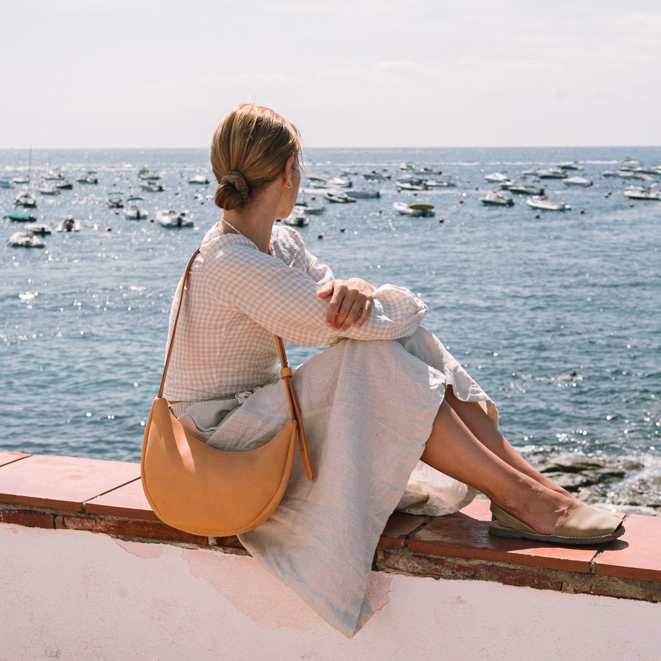 Marin et Marine Bauchtasche Natural Lune Bag Leder Natural