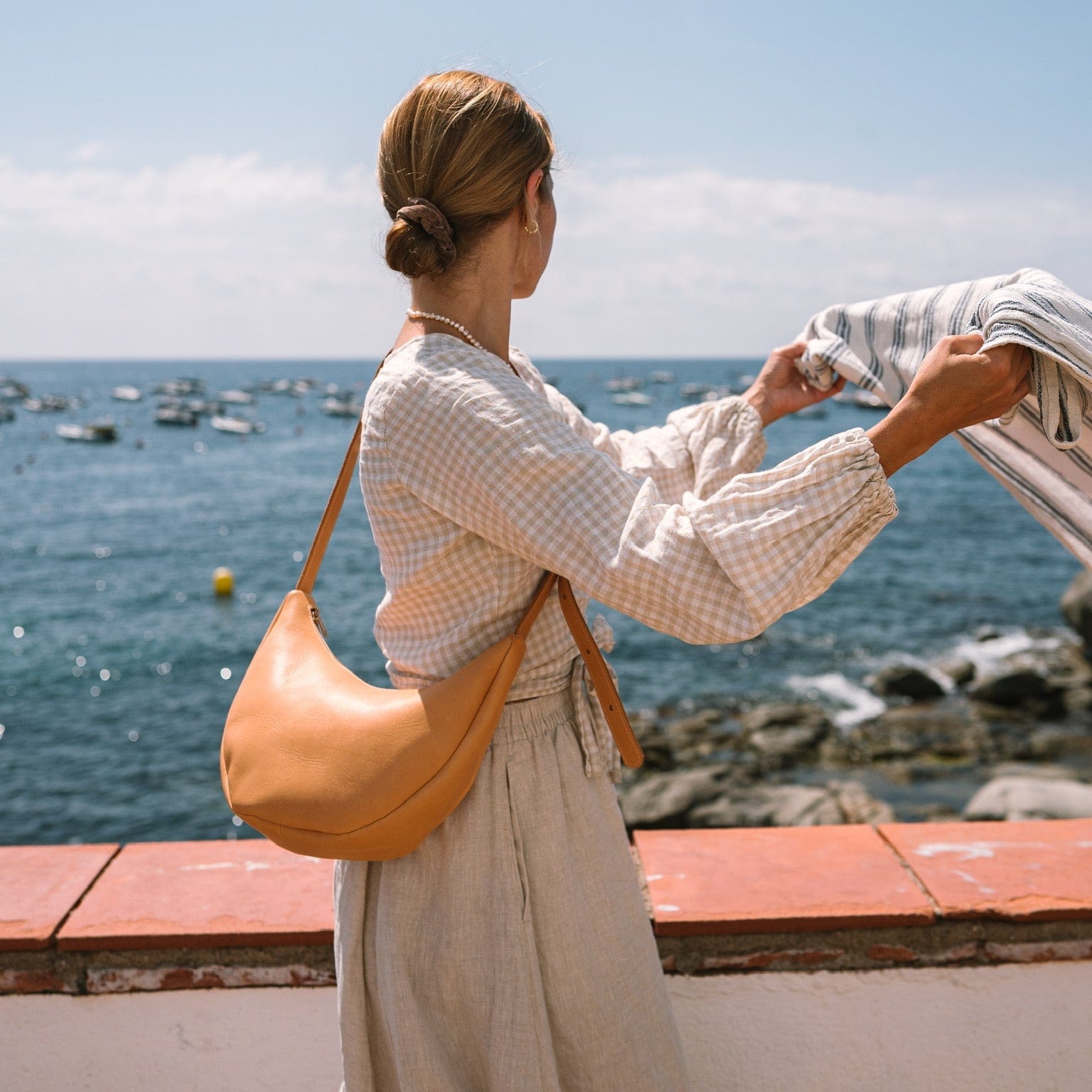 Marin et Marine Bauchtasche Natural Lune Bag Leder Natural