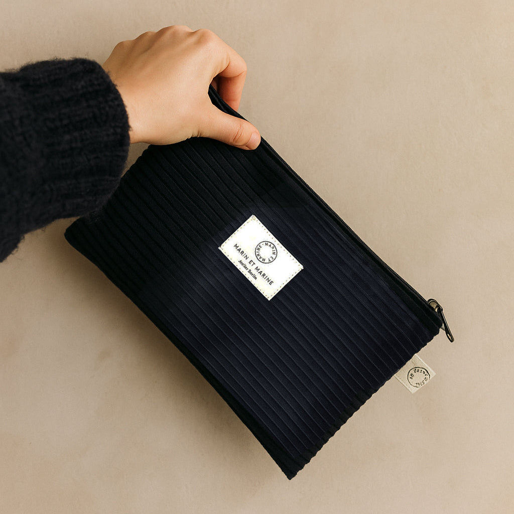 Marin et Marine Mini Marin Petit Bag Corduroy Marin