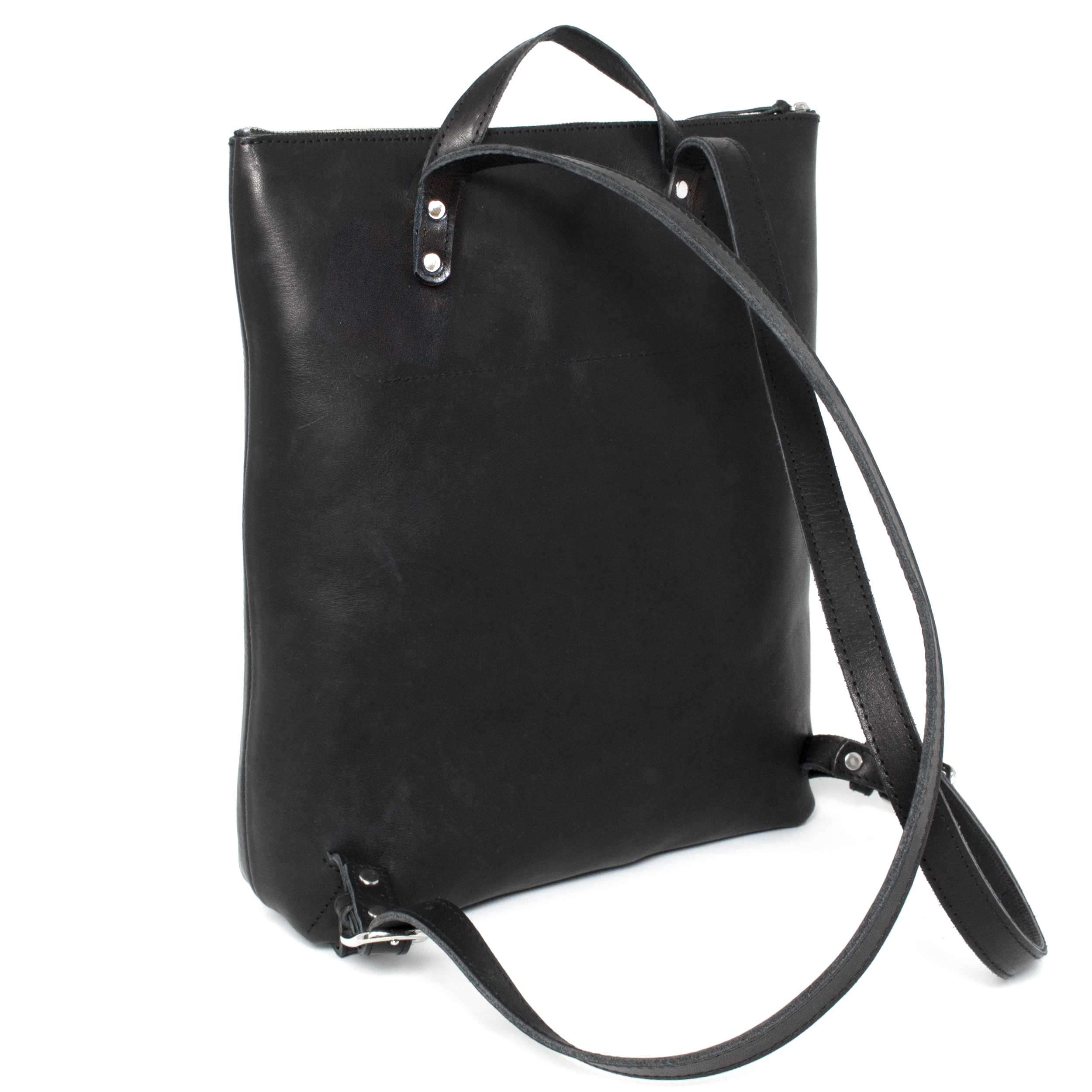 Marin et Marine Rucksack Black Leder Rucksack Black