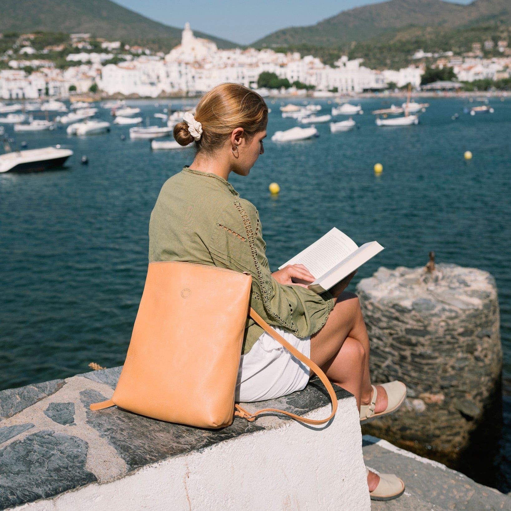 Marin et Marine Rucksack Natural Leder Rucksack