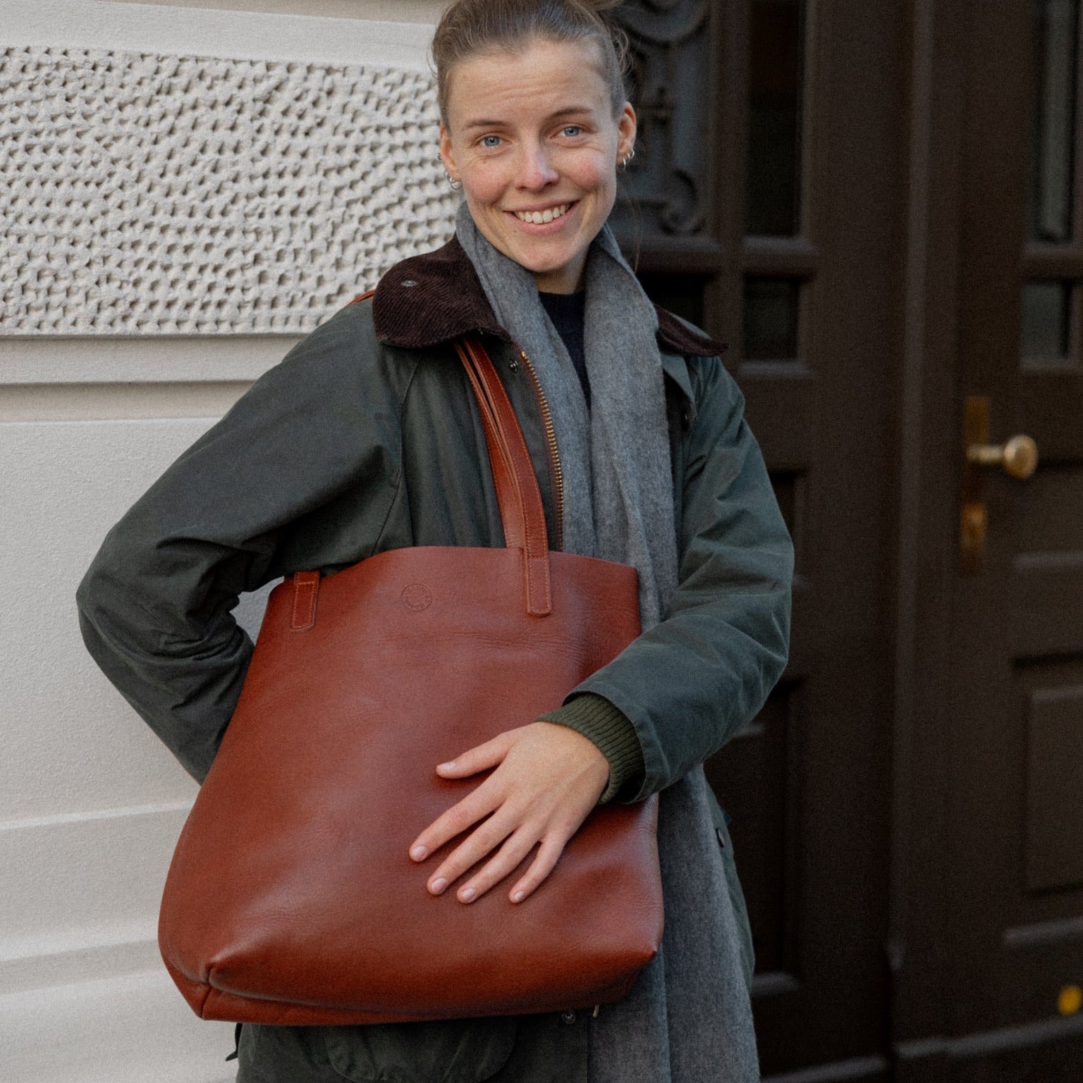 Marin et Marine Shopper Éternelle Shopper Marron