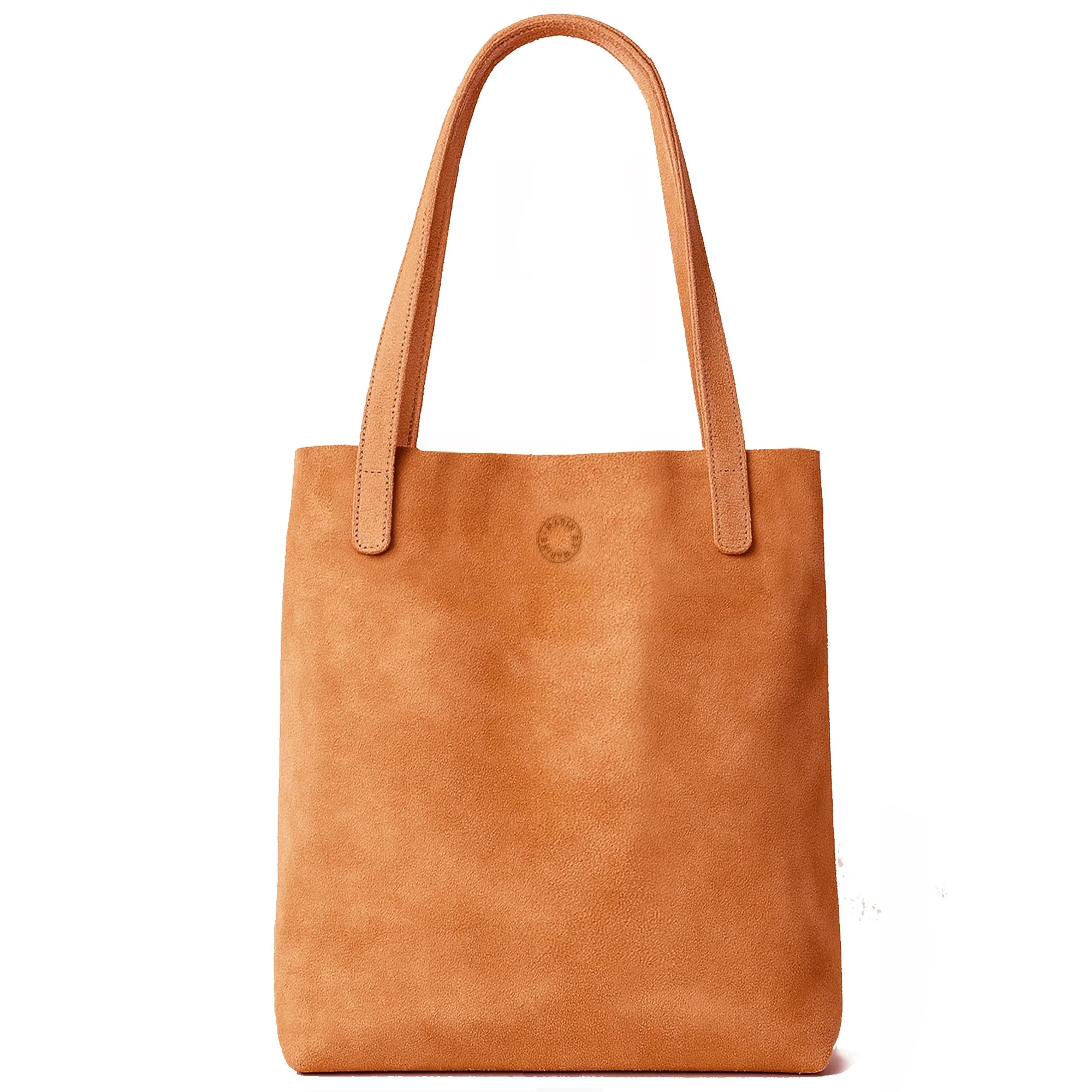 Marin et Marine Shopper Solea Tote Bag Suede Caramel
