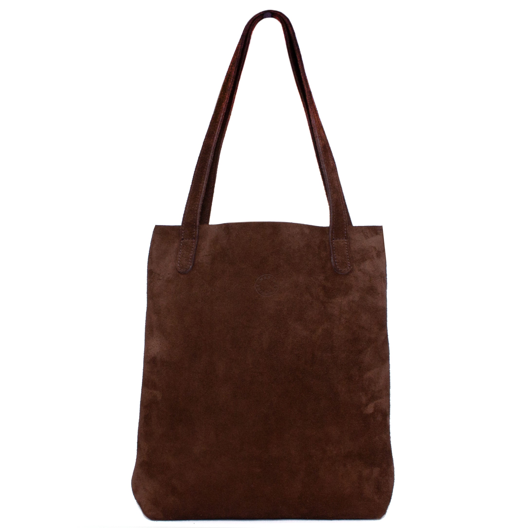 Marin et Marine Shopper Solea Tote Bag Suede Chocolat