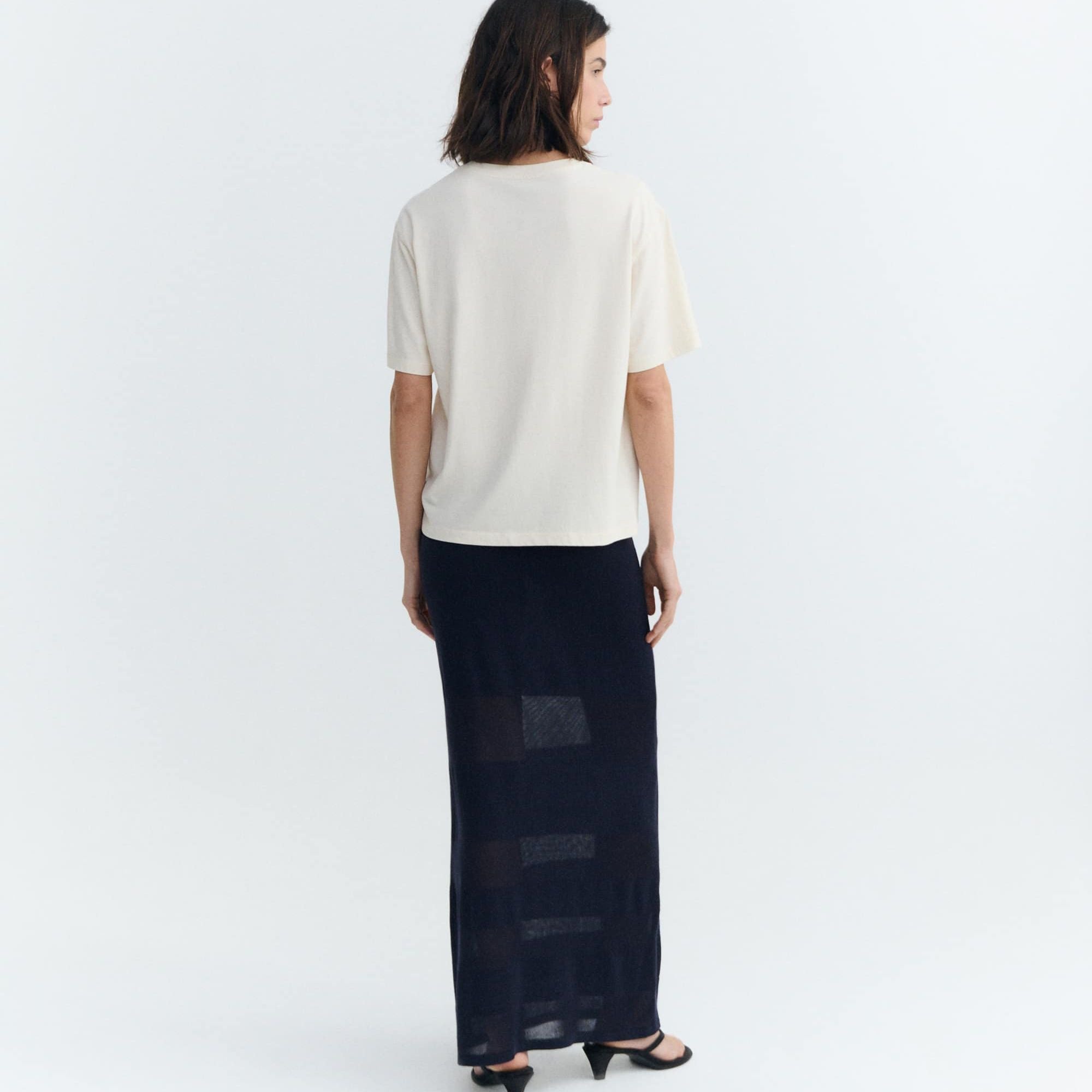 Marin et Marine THINKING MU Lucia handbesticktes T-shirt