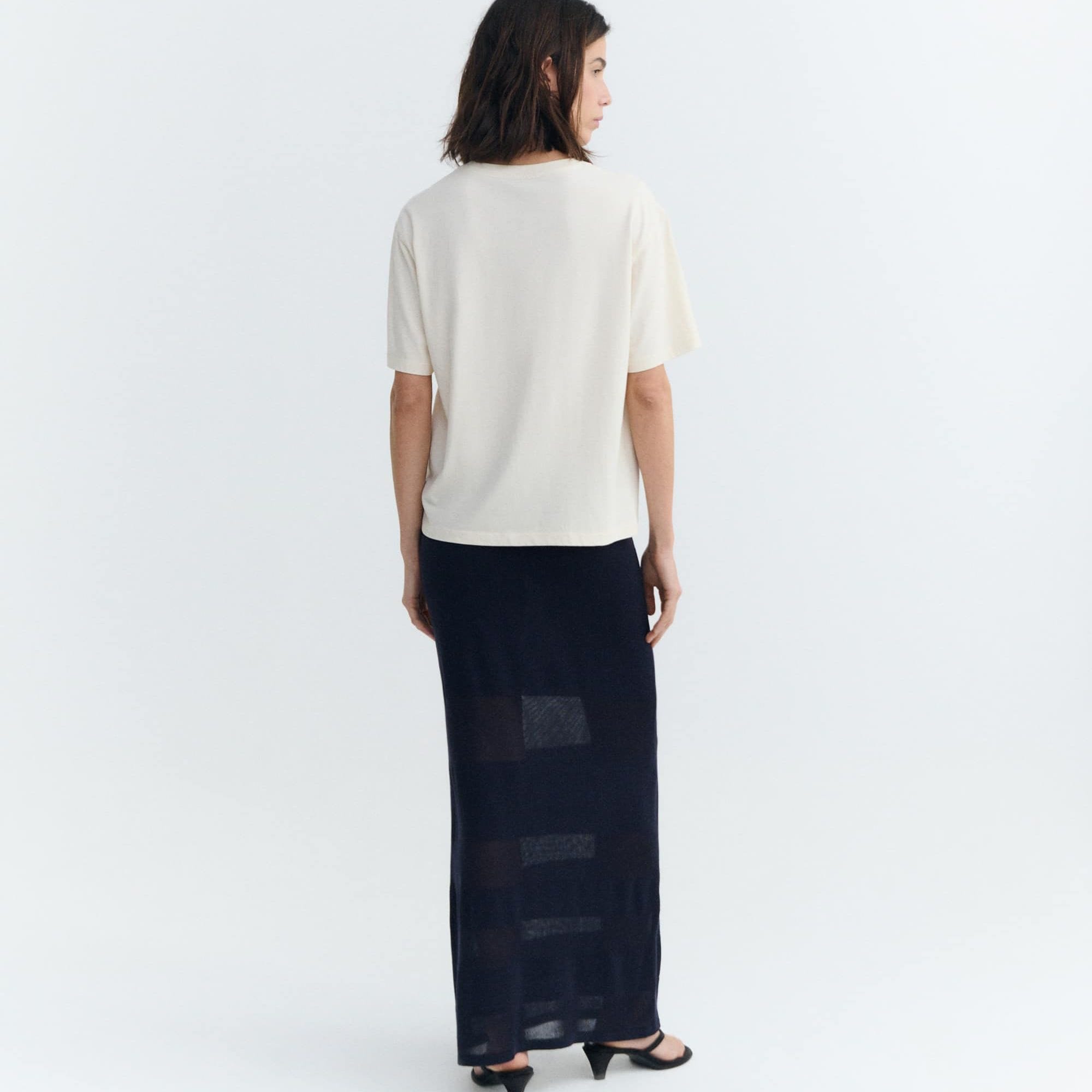 Marin et Marine THINKING MU Lucia handbesticktes T-shirt