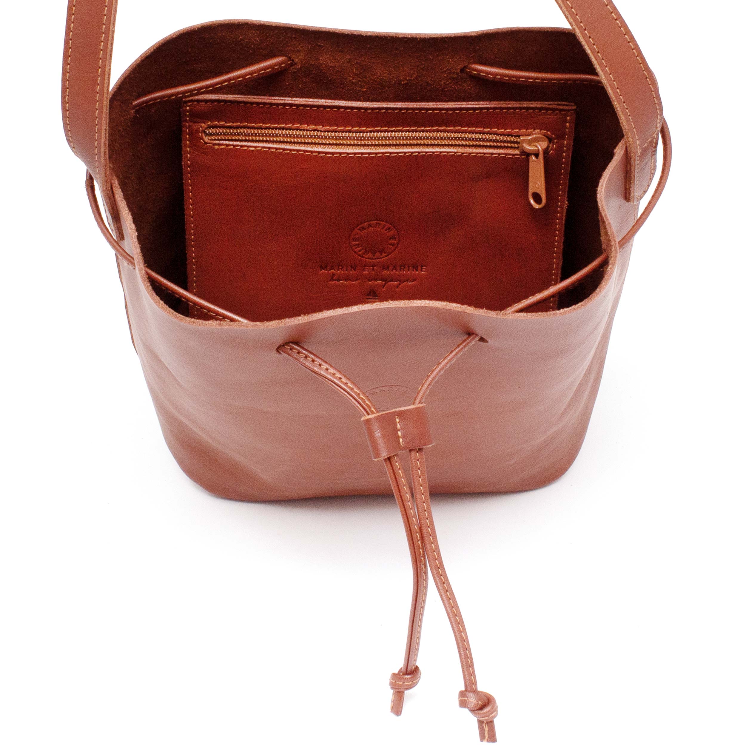 Marin et Marine Umhängetasche Bucket Bag Marron