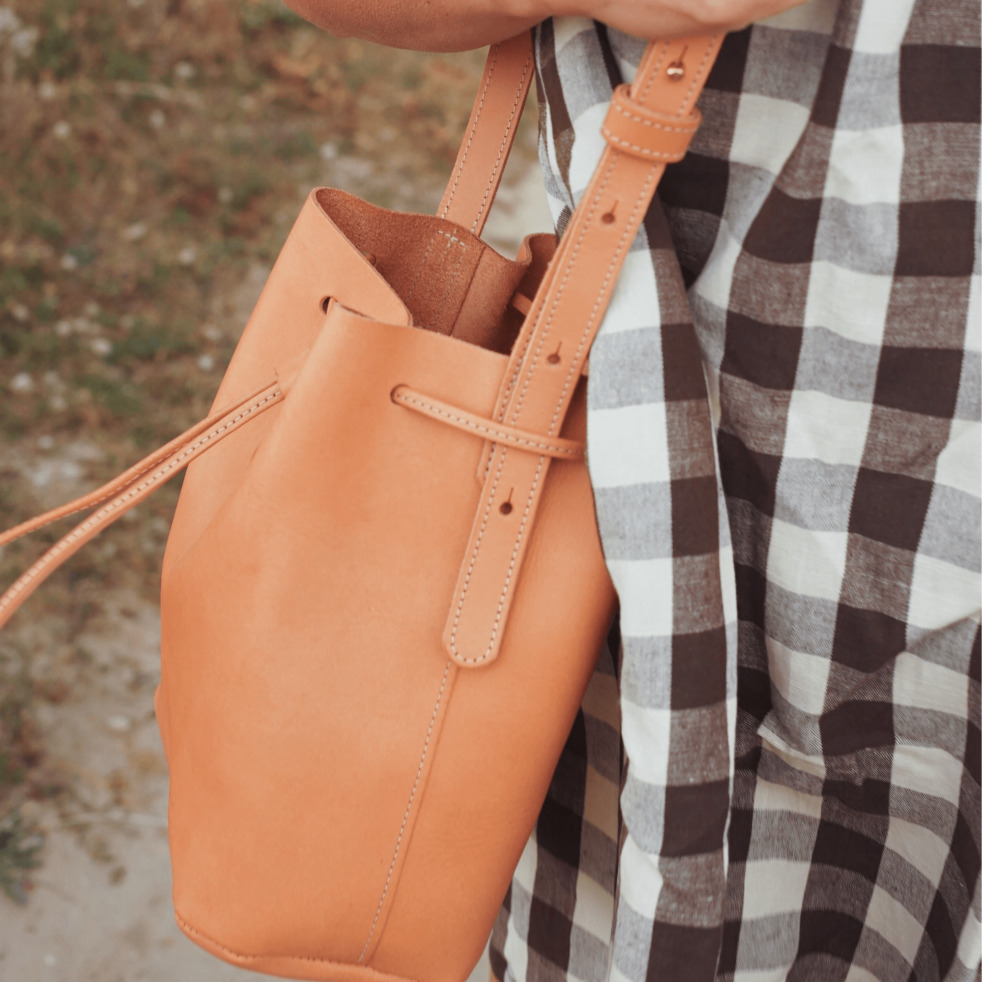 Marin et Marine Umhängetasche Natural Bucket Bag