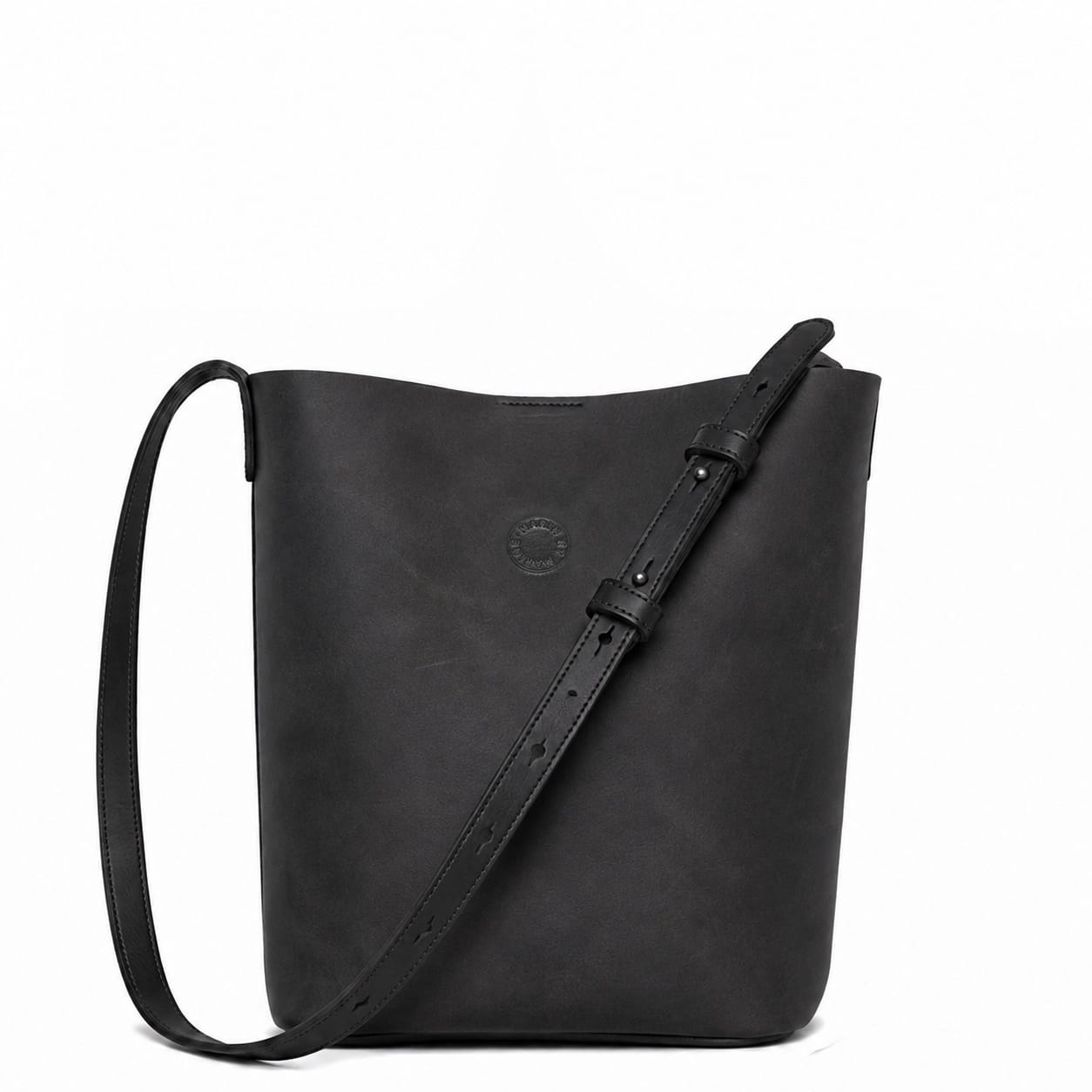 Marin et Marine Ondine Bag Black Ondine Leder Bucket Bag Black - Leder Beuteltasche Damen Bucket Bag