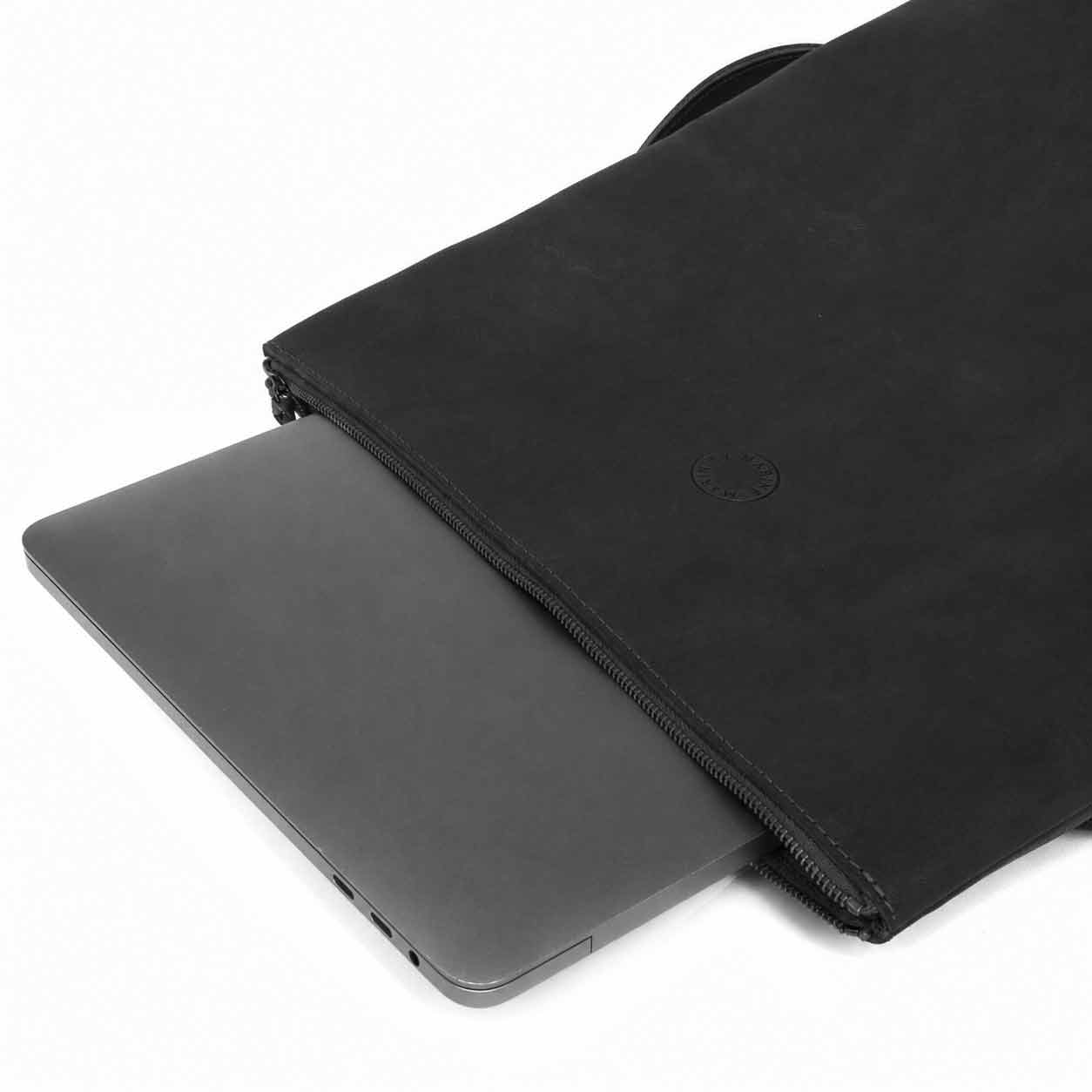 Linéa Leder Rucksack Black