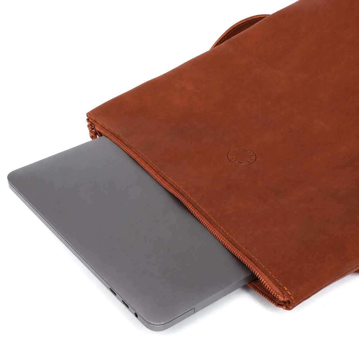 Linéa Leder Rucksack Marron