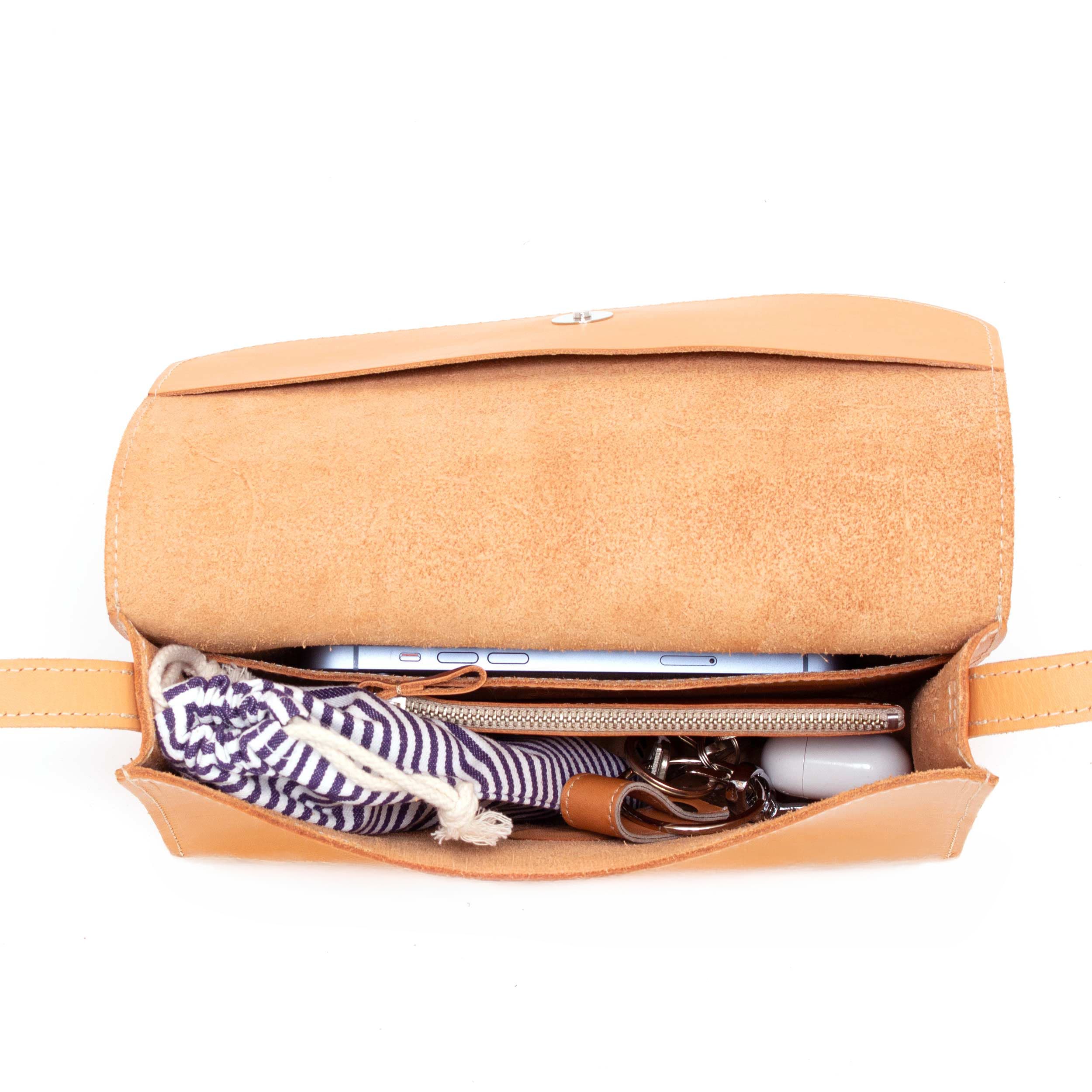 Marin et Marine Nuage Bag Nuage Bag Natural – Leder Umhängetasche Damen Umhängetasche