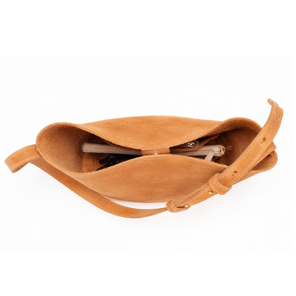 Marin et Marine Ondine Bag Suede Caramel Ondine Leder Bucket Bag Suede Caramel- Leder Beuteltasche Damen Bucket Bag