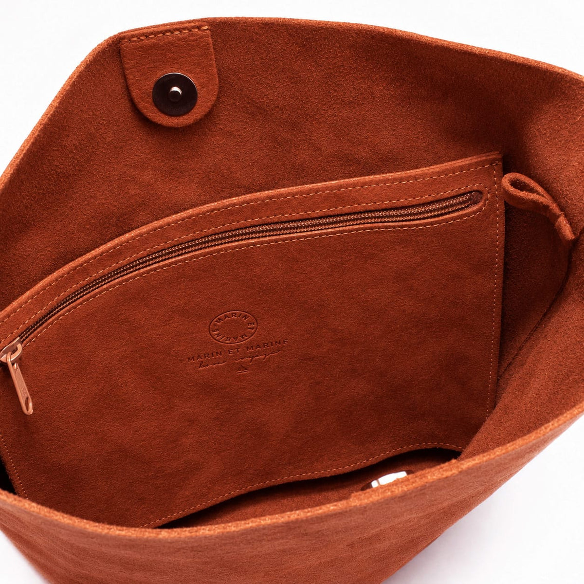 Marin et Marine Ondine Bag Suede Noisette Ondine Leder Bucket Bag Suede Noisette - Leder Beuteltasche Damen Bucket Bag