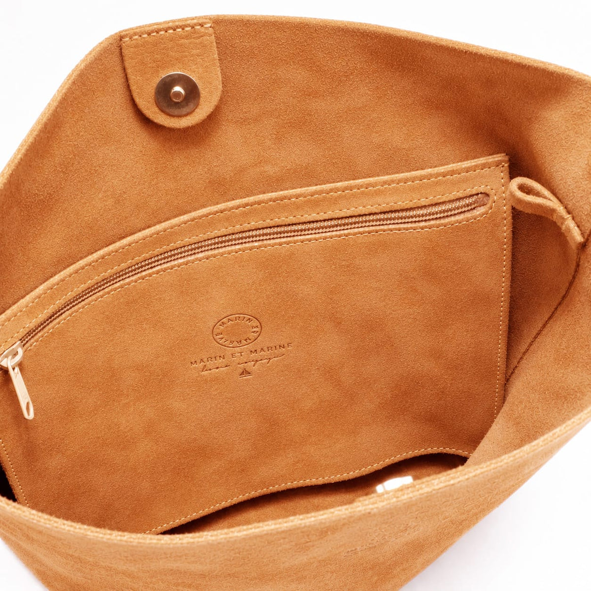 Marin et Marine Ondine Bag Suede Caramel Ondine Leder Bucket Bag Suede Caramel- Leder Beuteltasche Damen Bucket Bag