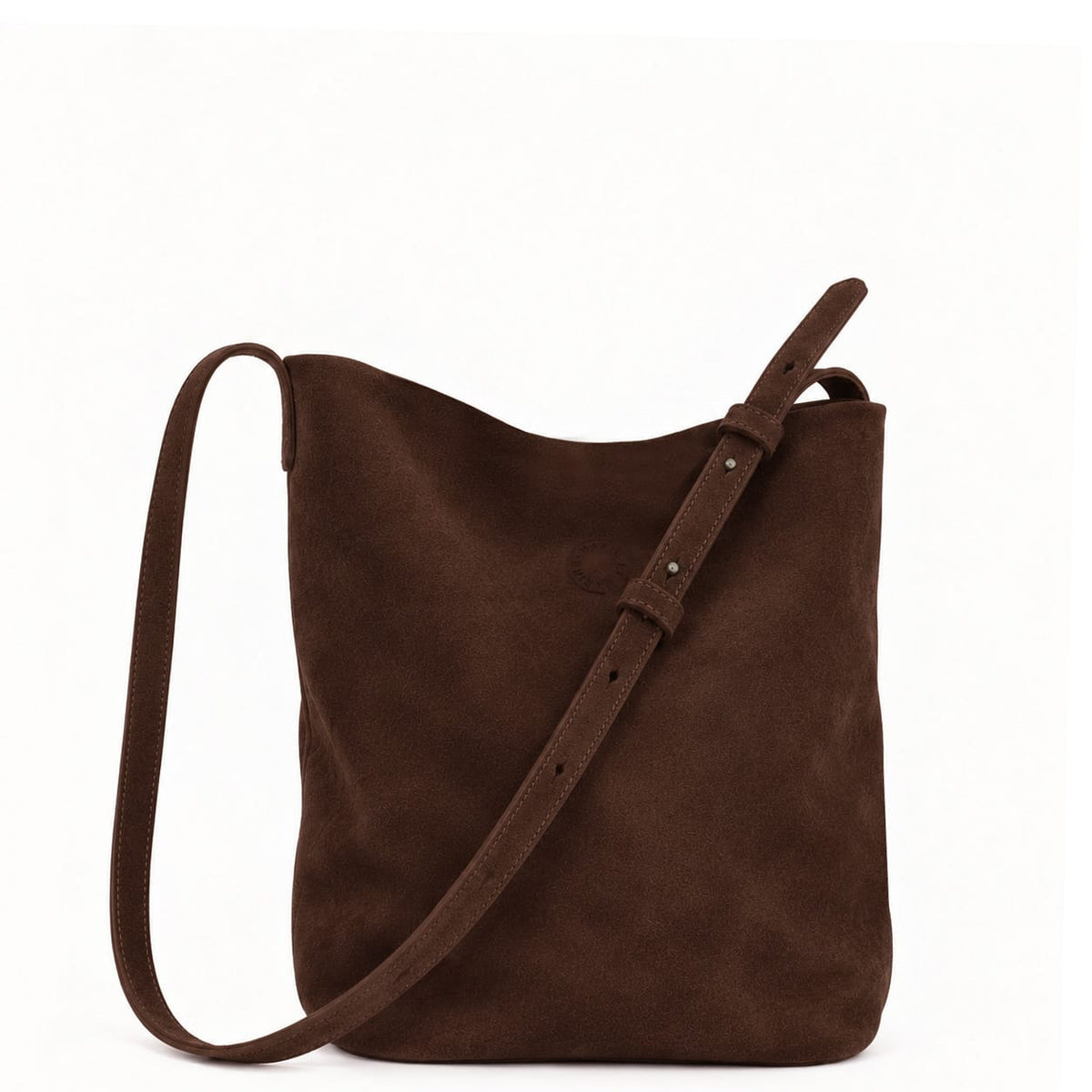 Marin et Marine Ondine Bag Suede Chocolat Ondine Leder Bucket Bag Suede Chocolat- Leder Beuteltasche Damen Bucket Bag