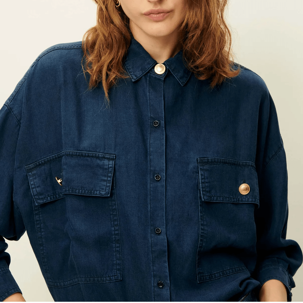 Sessun sessun SESSUN Jaynim Indigo Hemd