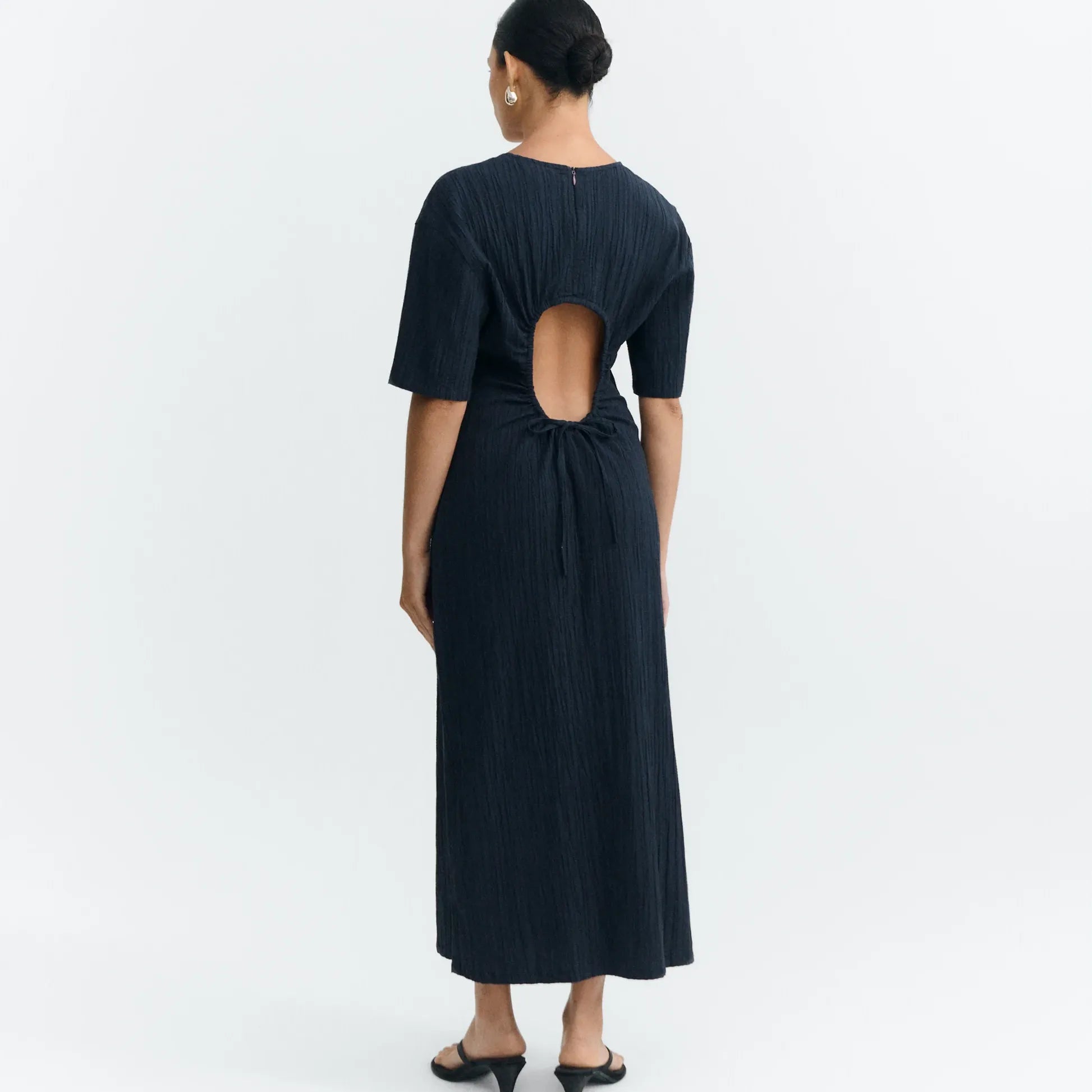 Thinking Mu Navy Kina Dress