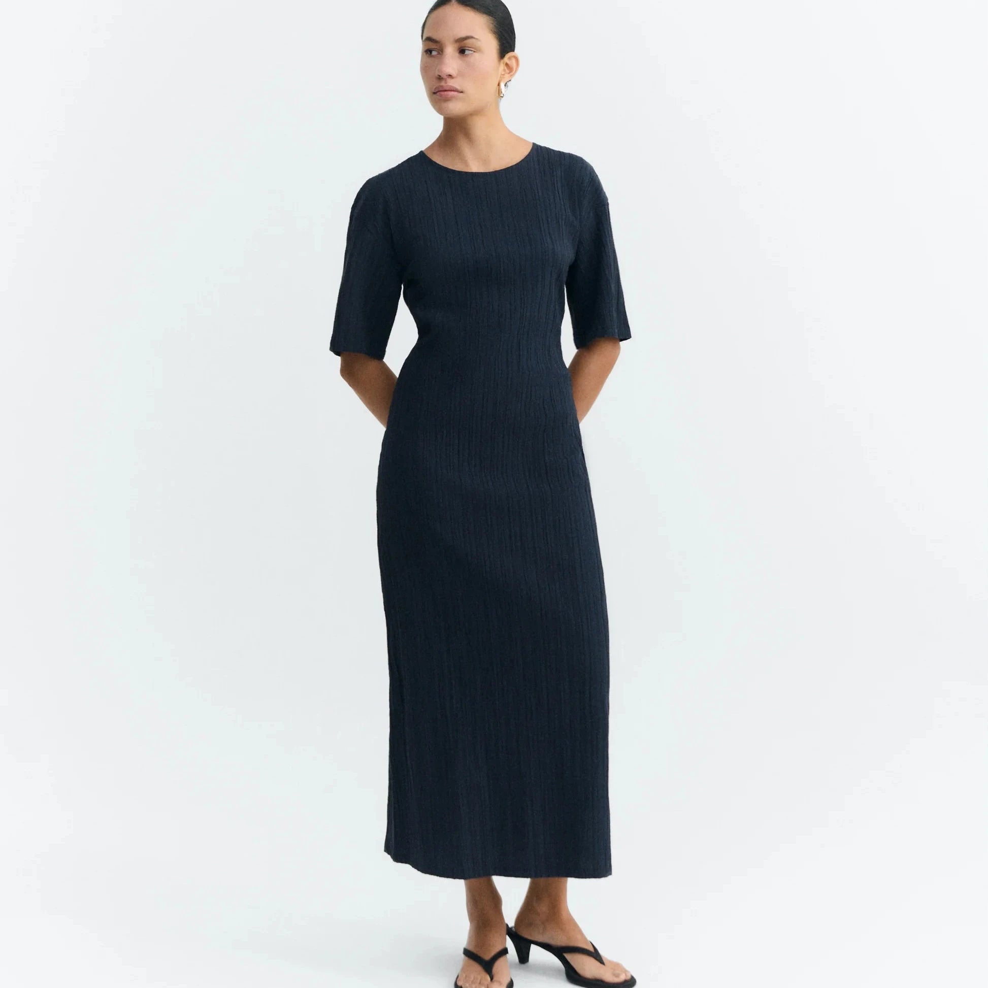 Thinking Mu Navy Kina Dress