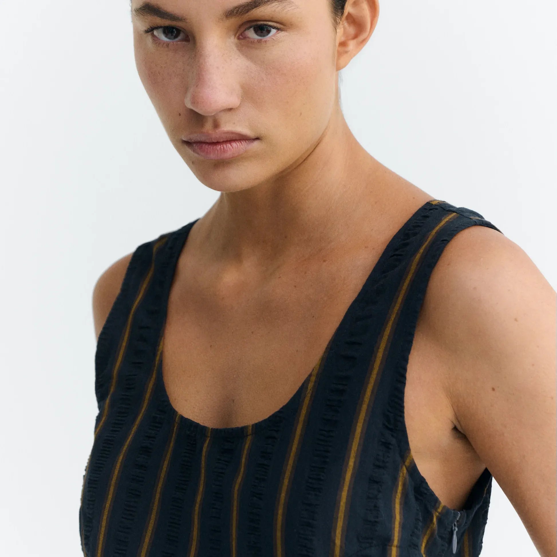 Thinking Mu THINKING MU Raflesia Seersucker Jumpsuit